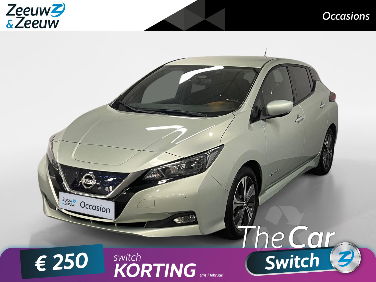 Nissan LEAF N-Connecta 40 kWh AUTOMAAT NAVI CAMERA PARKEERSENSOREN APPLE CARPLAY ANDROID AUTO CRUISE CONTROL