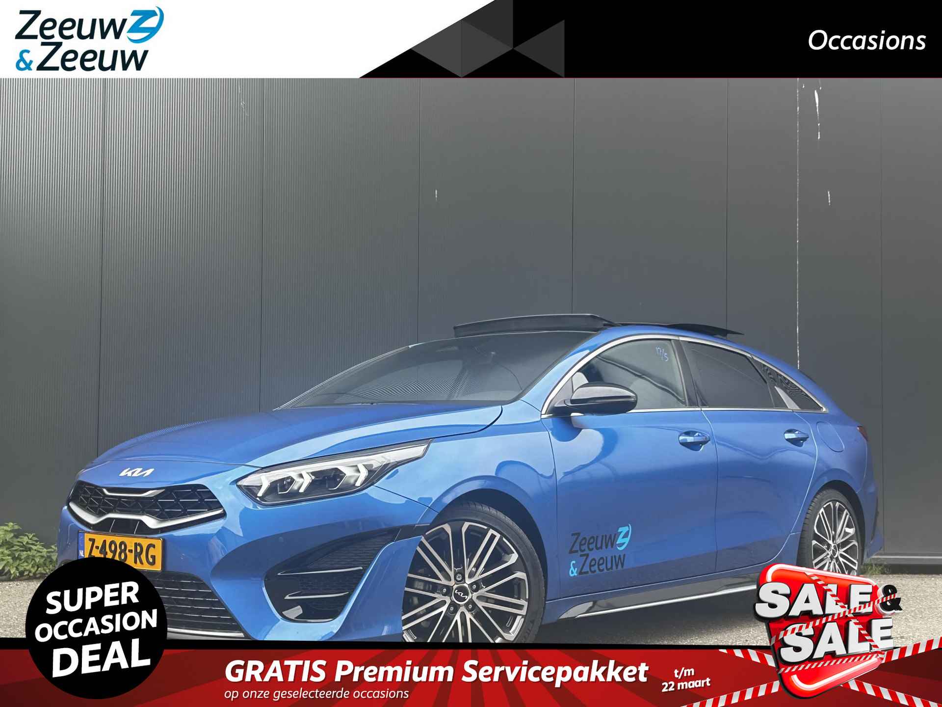 Kia ProCeed 1.5 T-GDi GT-PlusLine Pano | schuif-kanteldak | suede sportstoelen | stoel- en stuurverwarming | automatische achterklep | 18'' lm velg