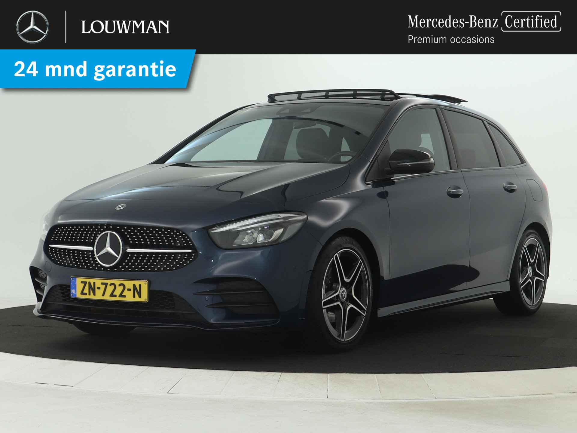 Mercedes-Benz B-Klasse 200 Business Solution AMG Nightpakket | Panoramadak | Stoelverwarming | Augmented Reality | Parkeerpakket met Camera | Car Play | Inclusief 24 maanden MB Certified garantie voor Europa.