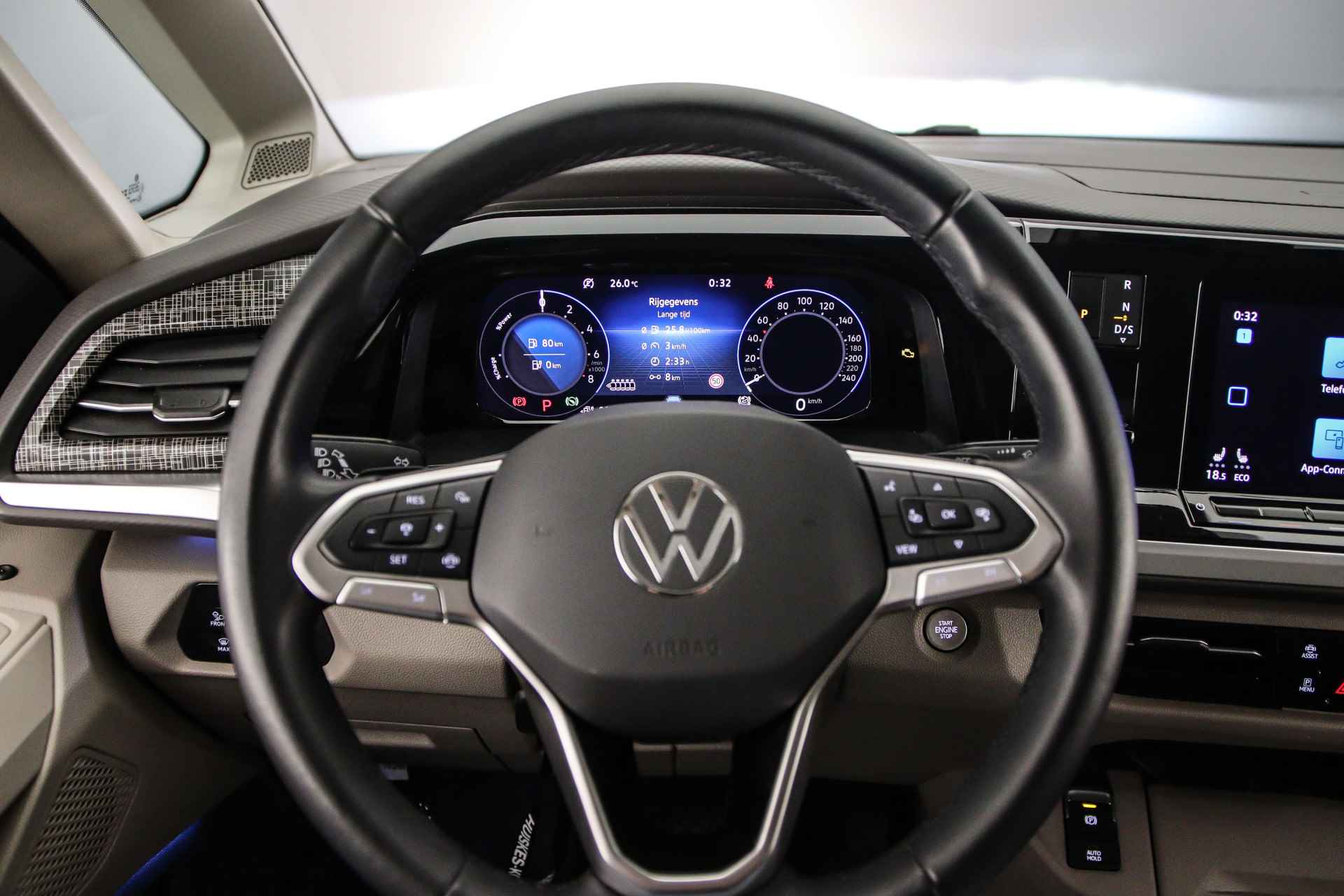 Volkswagen Multivan Energetic 1.4 Plug-in Hybride L1H1 Energetic IQ-Lights | Area View 360 camera | Panoramadak | Adaptieve Cruise Control | 20'' velgen | Verlagingsset - 12/48