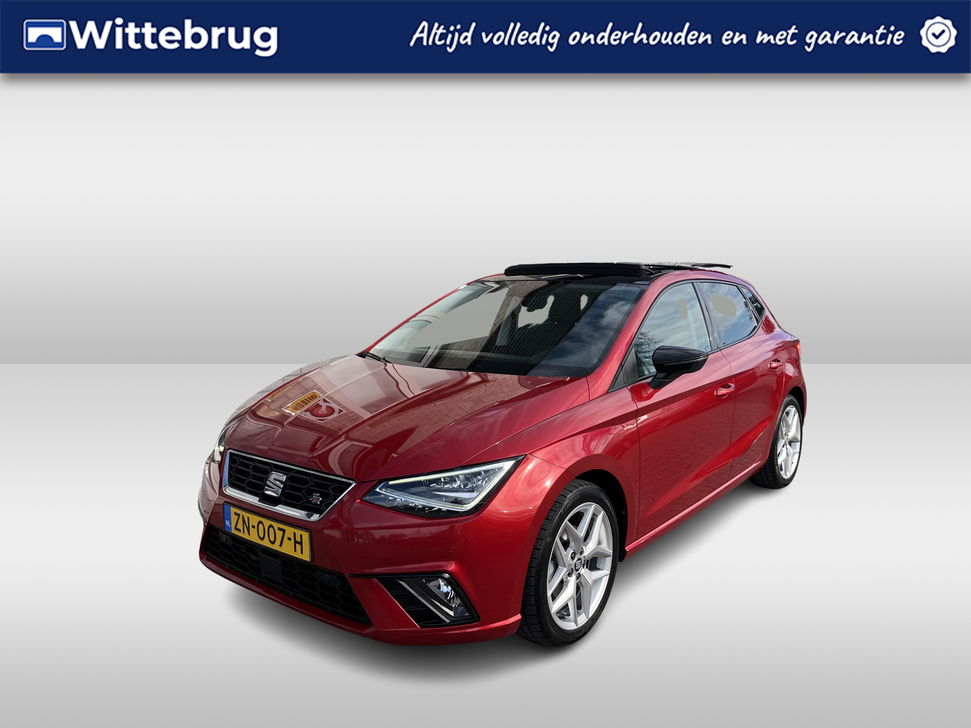 SEAT Ibiza 1.0 TSI FR / AUTOMAAT/ PANO/ BEATS AUDIO/ TREKHAAK/ PARK. SENSOREN/ LED/ KEYLESS/ ADAPT. CRUISE/ APP CONNECT/ NAVI/ CLIMA