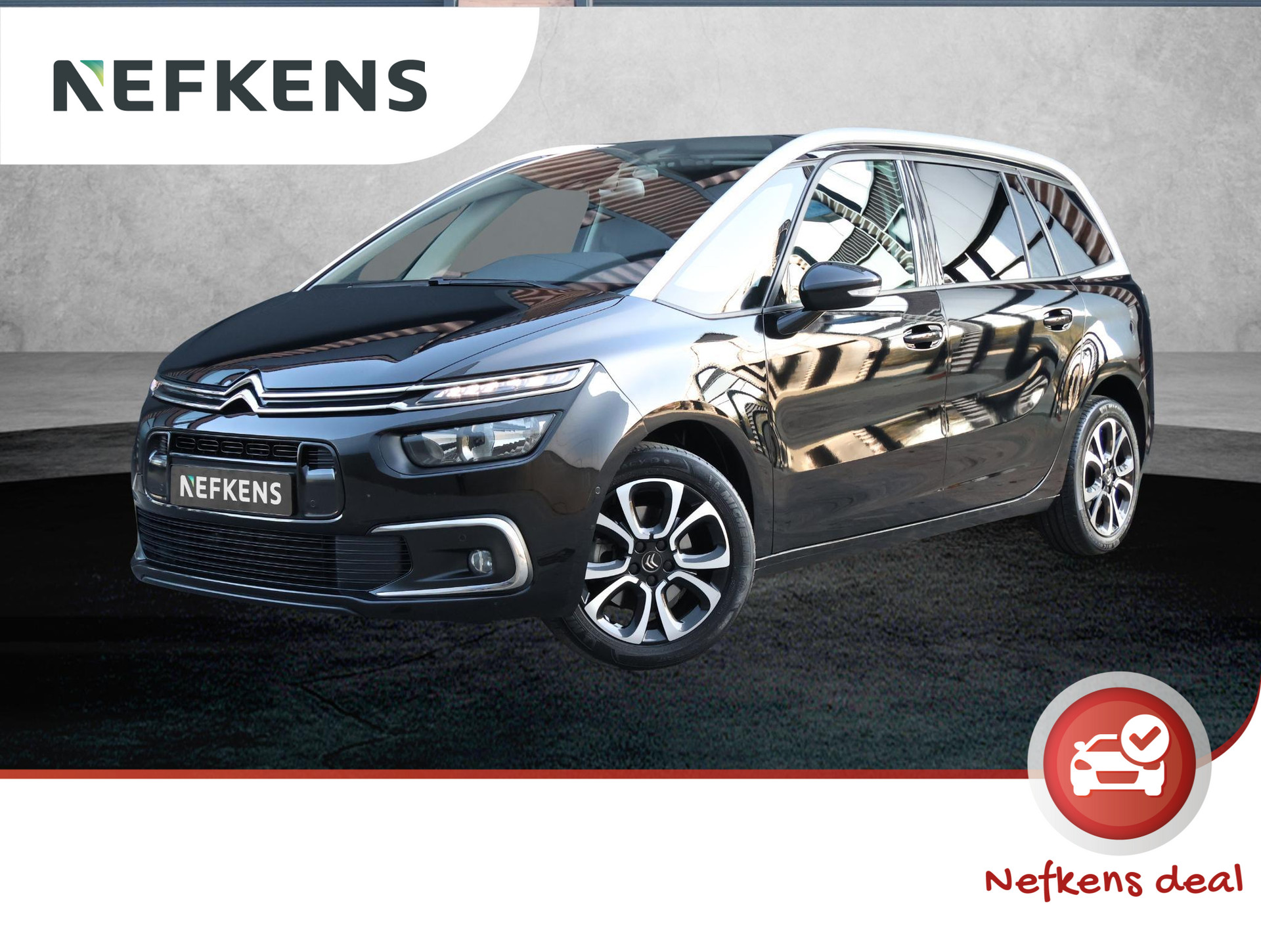 Citroen Grand C4 SpaceTourer 180pk P.T. Business 1ste eigenaar | Camera | 17"LMV | Half-LEER/7 Personen | Dodehoekdetectie | Keyless entry | Massage stoelen