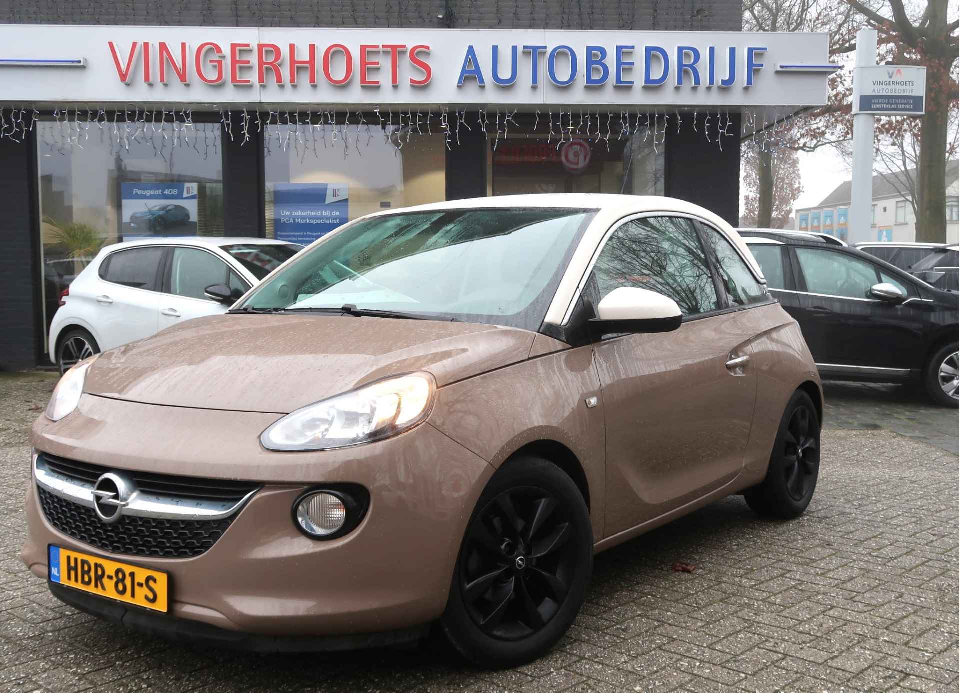 Opel ADAM 1.2 Benzine 70 Pk 4-Cilinder. Airco * 1/2 Leder Interieur * Cruise Control * BleuTooth *  Mirror Screen Telefoon Koppeling * Bi-Colour * Vingerhoets; Vierde Generatie Eersteklas Service ! - 3/42