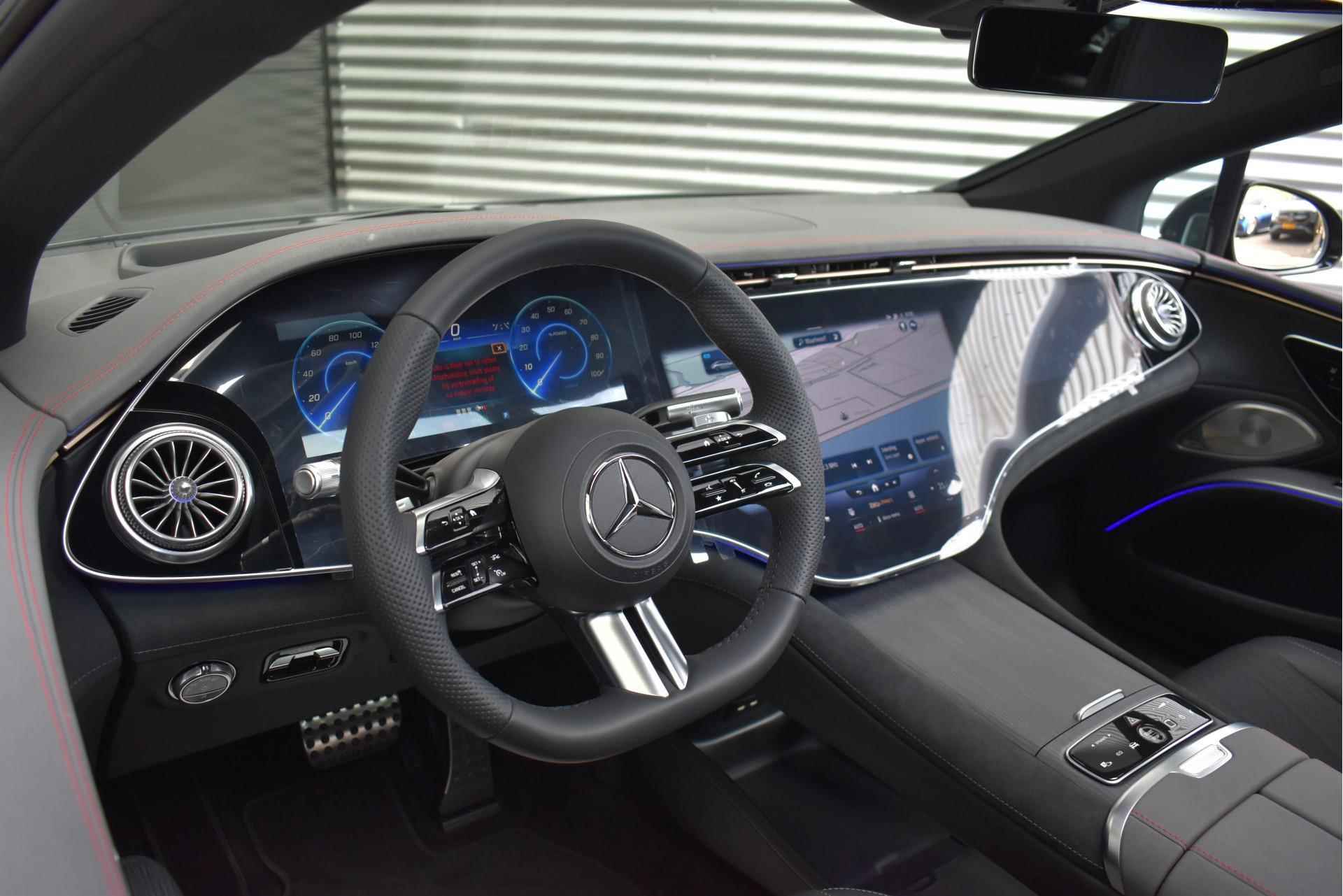 Mercedes-Benz EQS 580 4MATIC AMG | Nightpakket | Panoramadak | Achterasbesturing | Head-up Display | MBUX Hyperscreen | 360° Camera | Stoelverwarm - 13/21