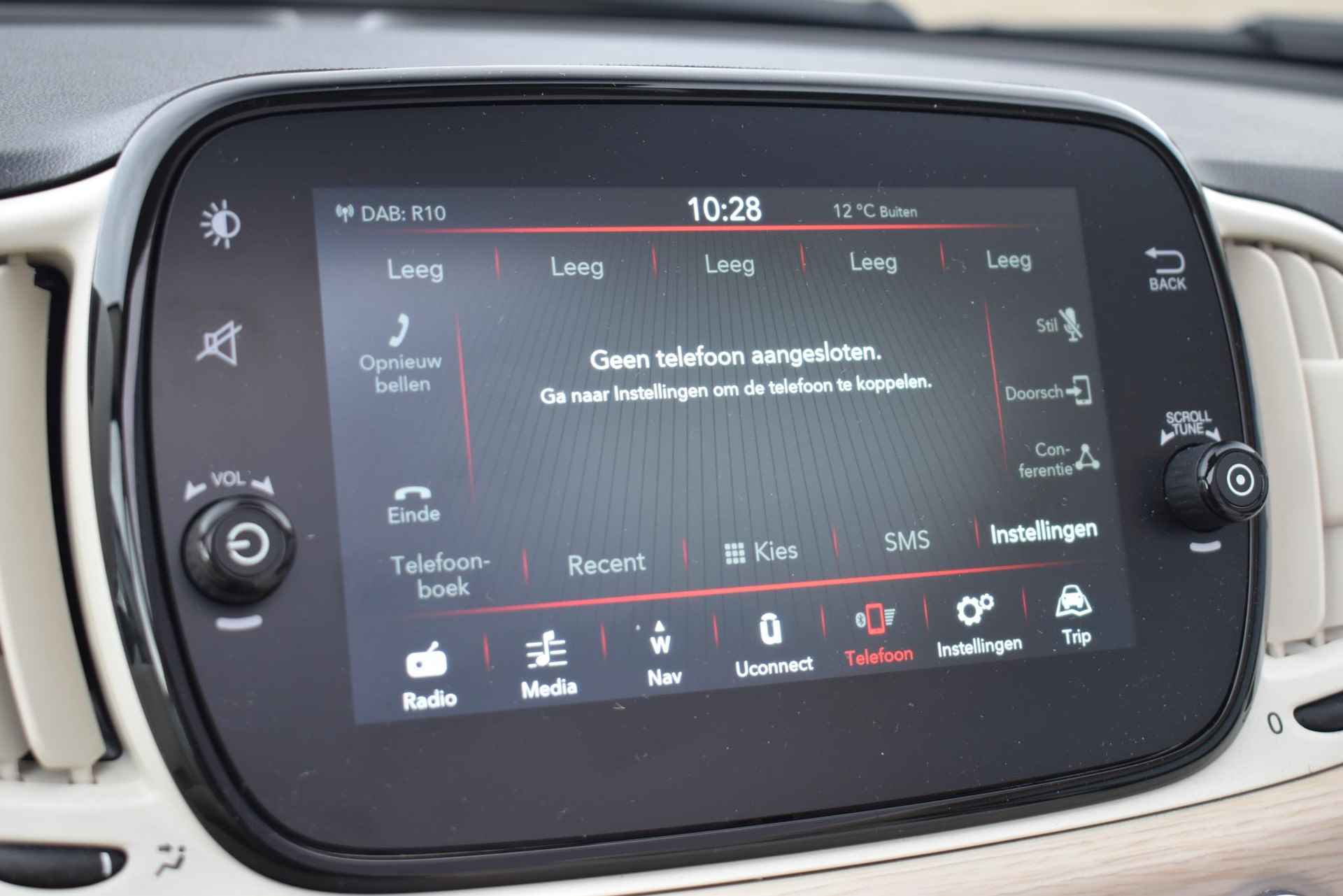 Fiat 500 C 1.0 Hybrid Dolcevita Climate Controle Navigatie 15 Inch LM Velgen Parkeersensoren - 12/39