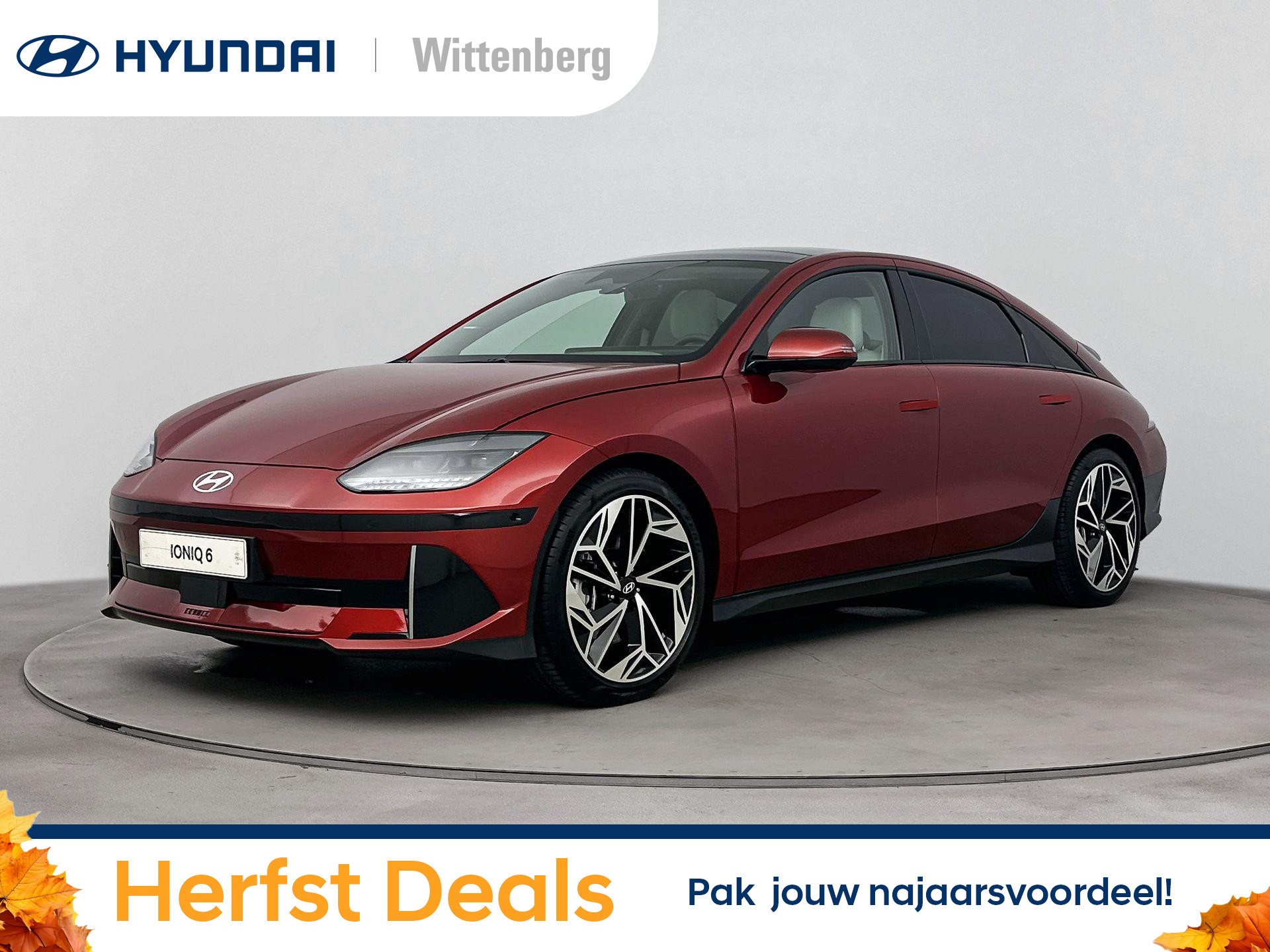 Hyundai IONIQ 6 Lounge Sky 77 kWh | Incl. €5000 Smart Bonus! | Schuifdak | Leer | Memory | 360 Camera | Stoel + stuurverwarming | Head-up display | 20" Lm-wielen |