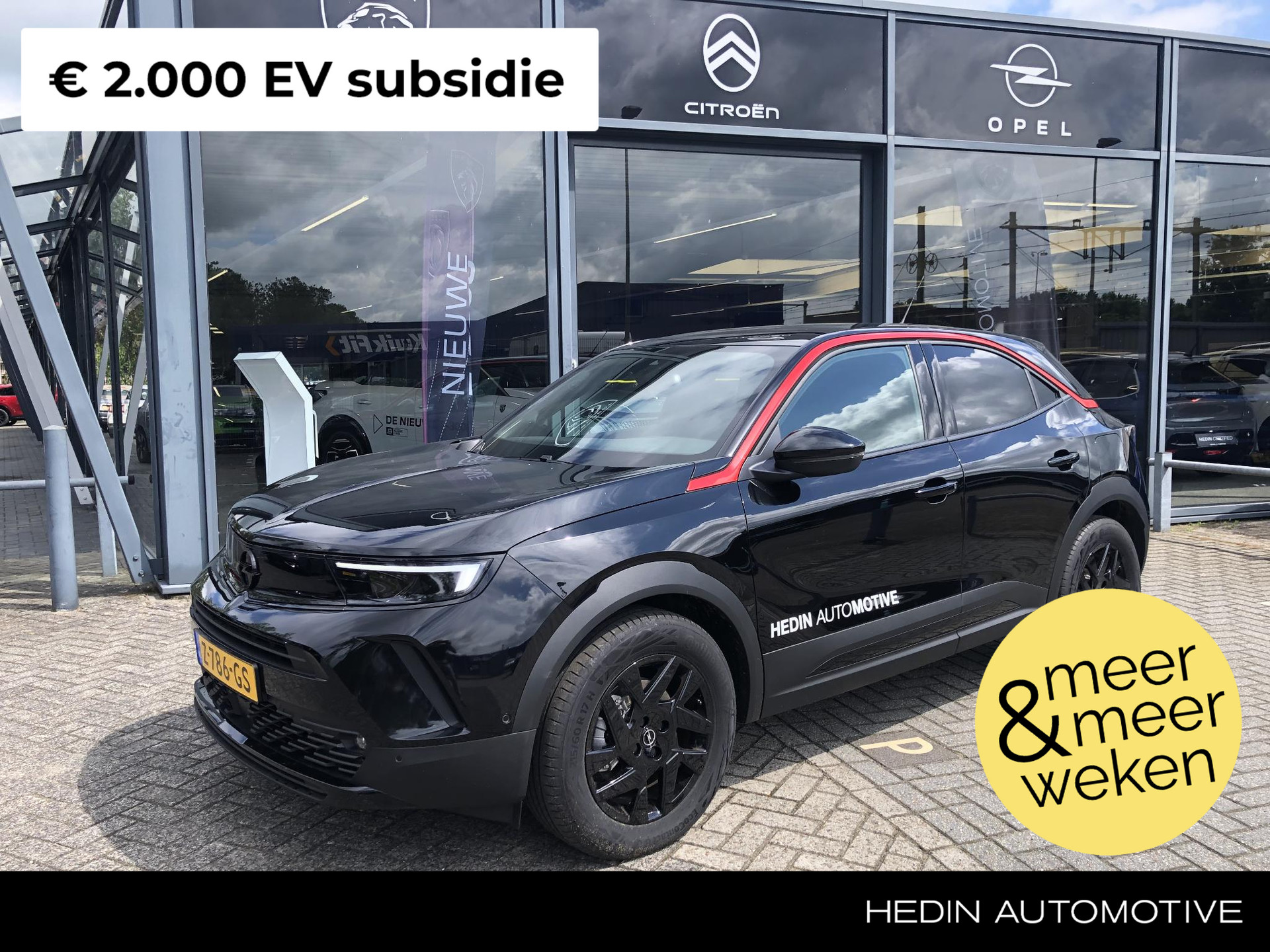 Opel Mokka Electric Ultimate 50 kWh | €2.000,- EV SUBSIDIE | ZEER COMPLEET | CAMERA | NAVIGATIE | STOEL EN STUUR VERWARMING |