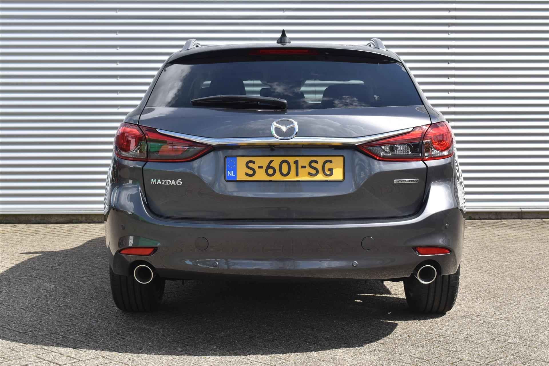 Mazda 6 Sportbreak 2.0 SKYACTIV-G 165PK Exclusive-Line + Comfort pakket | Fabrieksgarantie t/m 2029! | Carplay | Camera | Leer | BOSE | Navi | Stoelventilatie - 12/32