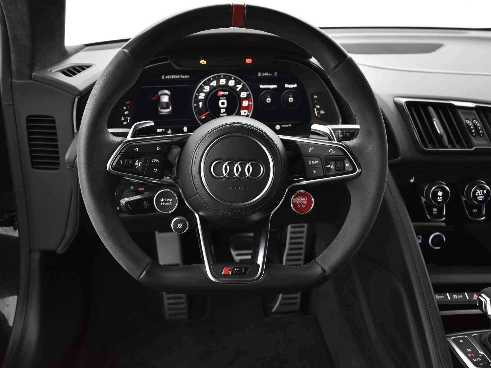 Audi R8 5.2 V10 620pk Performance Quattro · Keyless · Keramische Remmen · Camera · Carbon Pakket· B&O · 20'' Inch · Garantie t/m 06-10-2025 of 100.000km - 12/62