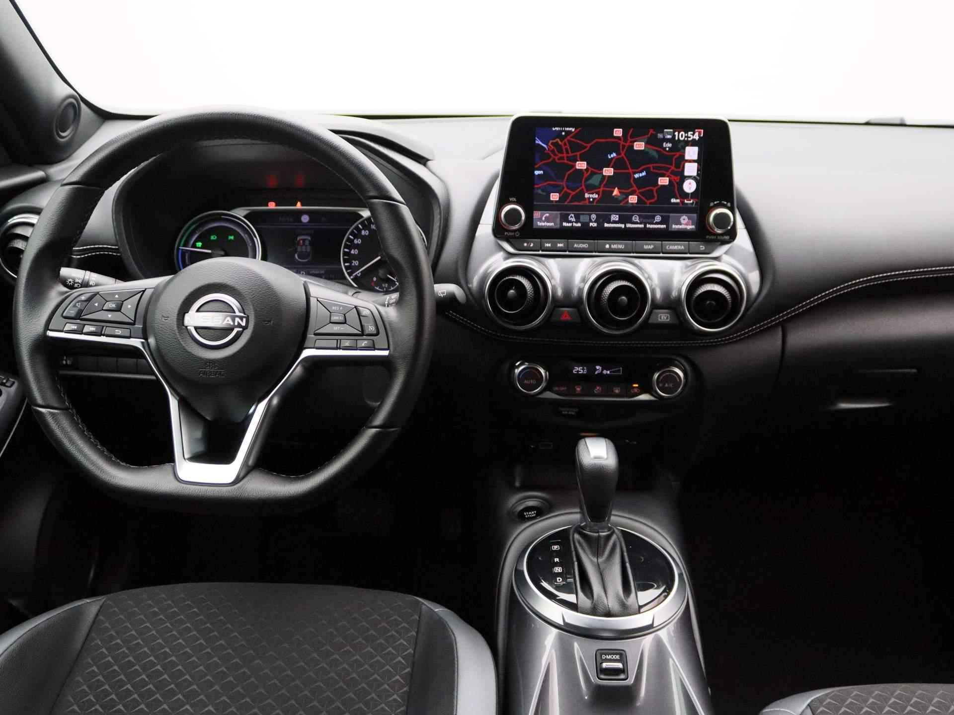 Nissan Juke 1.6 Hybrid N-Design 143pk | Automaat | Navigatie | Achteruitrijcamera | Half-Leder | Parkeersensoren voor & achter | Apple CarPlay & Android Auto - 9/42