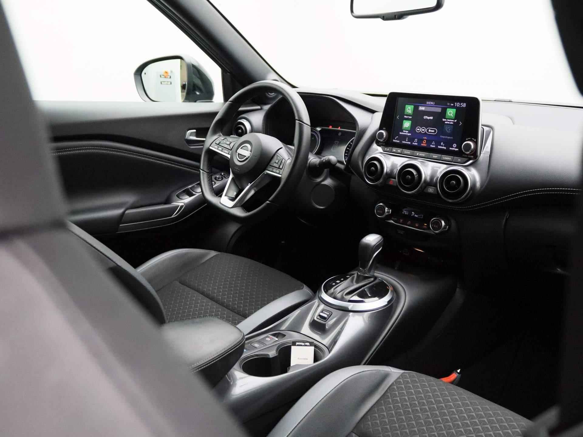 Nissan Juke 1.6 Hybrid N-Design 143pk | Automaat | Navigatie | Achteruitrijcamera | Half-Leder | Parkeersensoren voor & achter | Apple CarPlay & Android Auto - 41/42