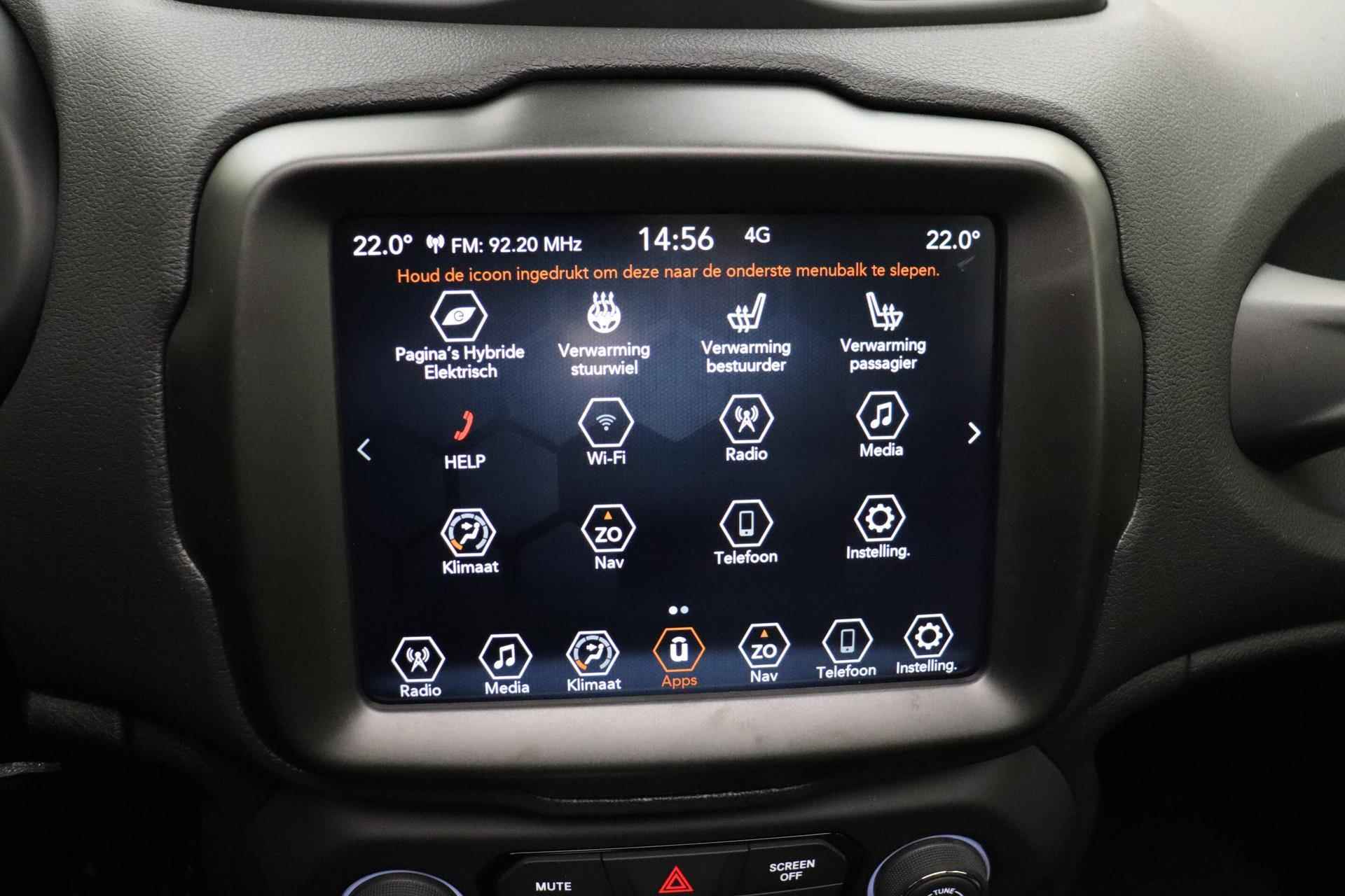 Jeep Renegade 1.5T e-Hybrid Altitude | Navigatie | Panoramadak | Lederen bekleding | Stoelverwarming | 19'' lichtmetalen velgen | Keyless | Camera - 26/46