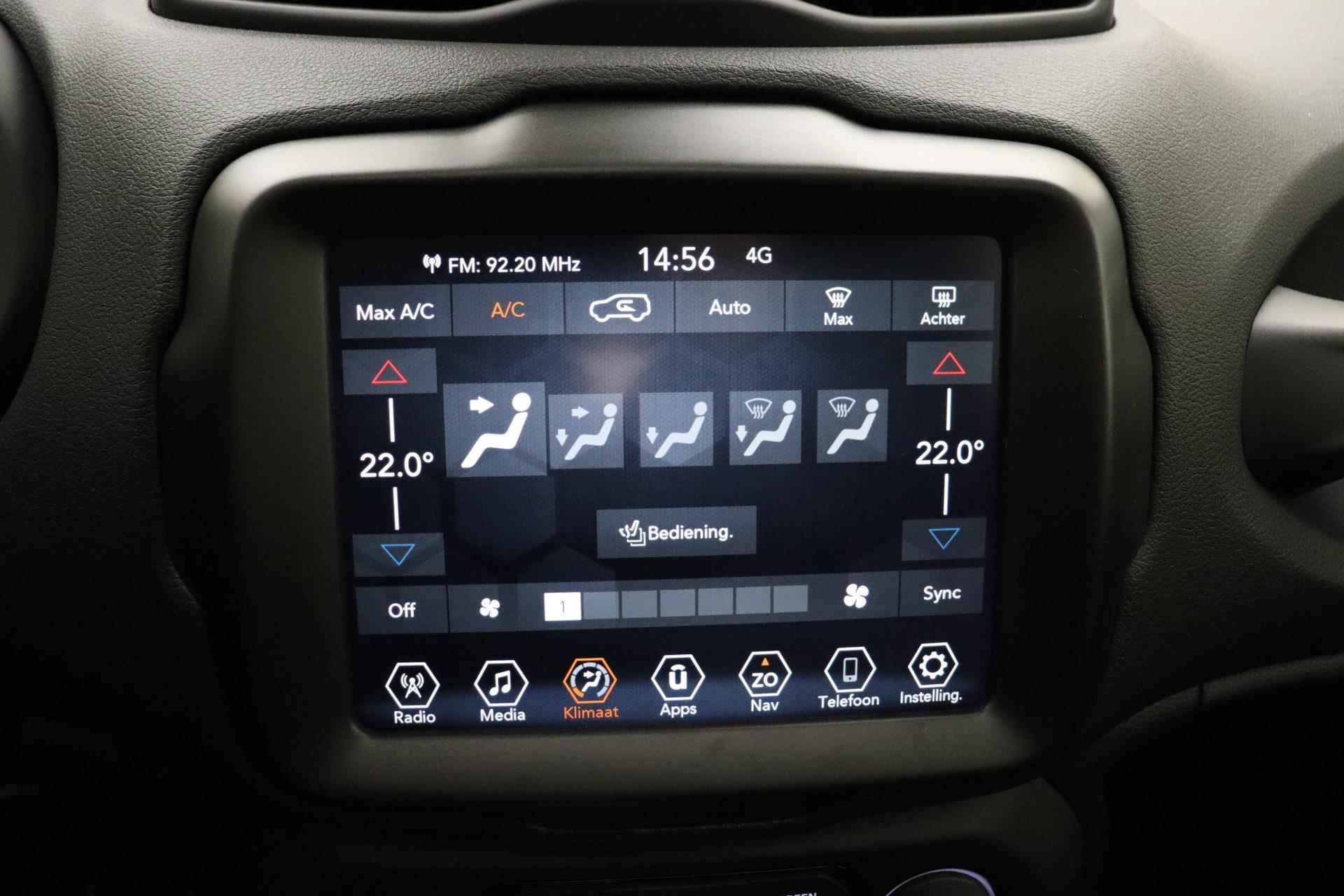 Jeep Renegade 1.5T e-Hybrid Altitude | Navigatie | Panoramadak | Lederen bekleding | Stoelverwarming | 19'' lichtmetalen velgen | Keyless | Camera - 29/46