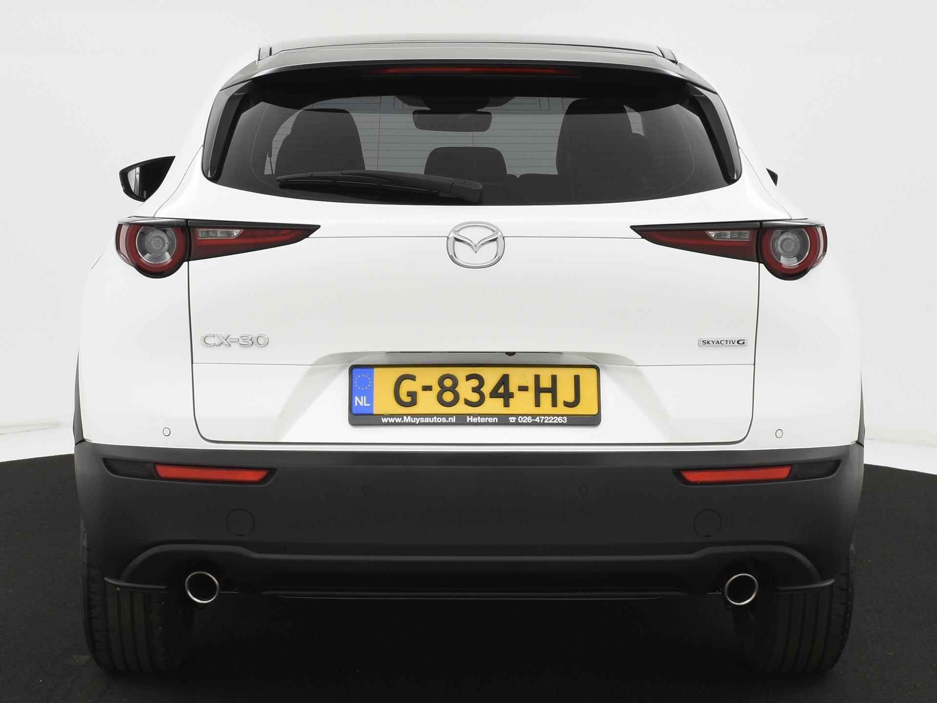 Mazda CX-30 2.0 e-SkyActiv-G M Hybrid Comfort NAVI|LEER|STOEL+STUURVERW|MEMORYSTOEL|CAMERA|LED|ELEK.ACHTERKLEP - 14/43