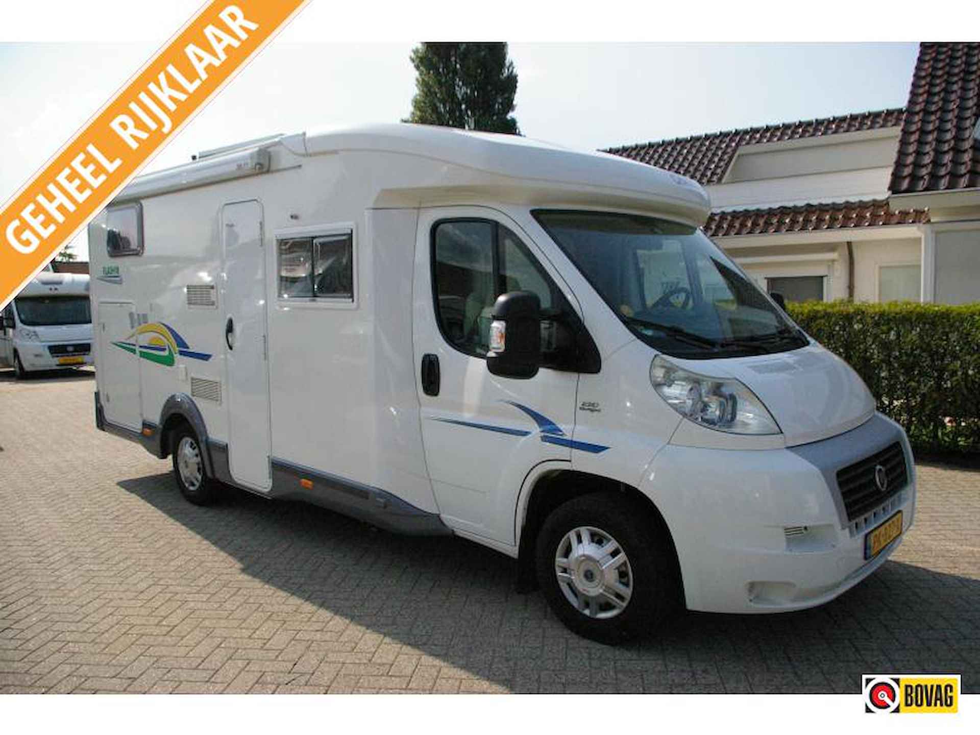 Chausson Flash 10 Dwarsbed, XXL Garage. - 1/16