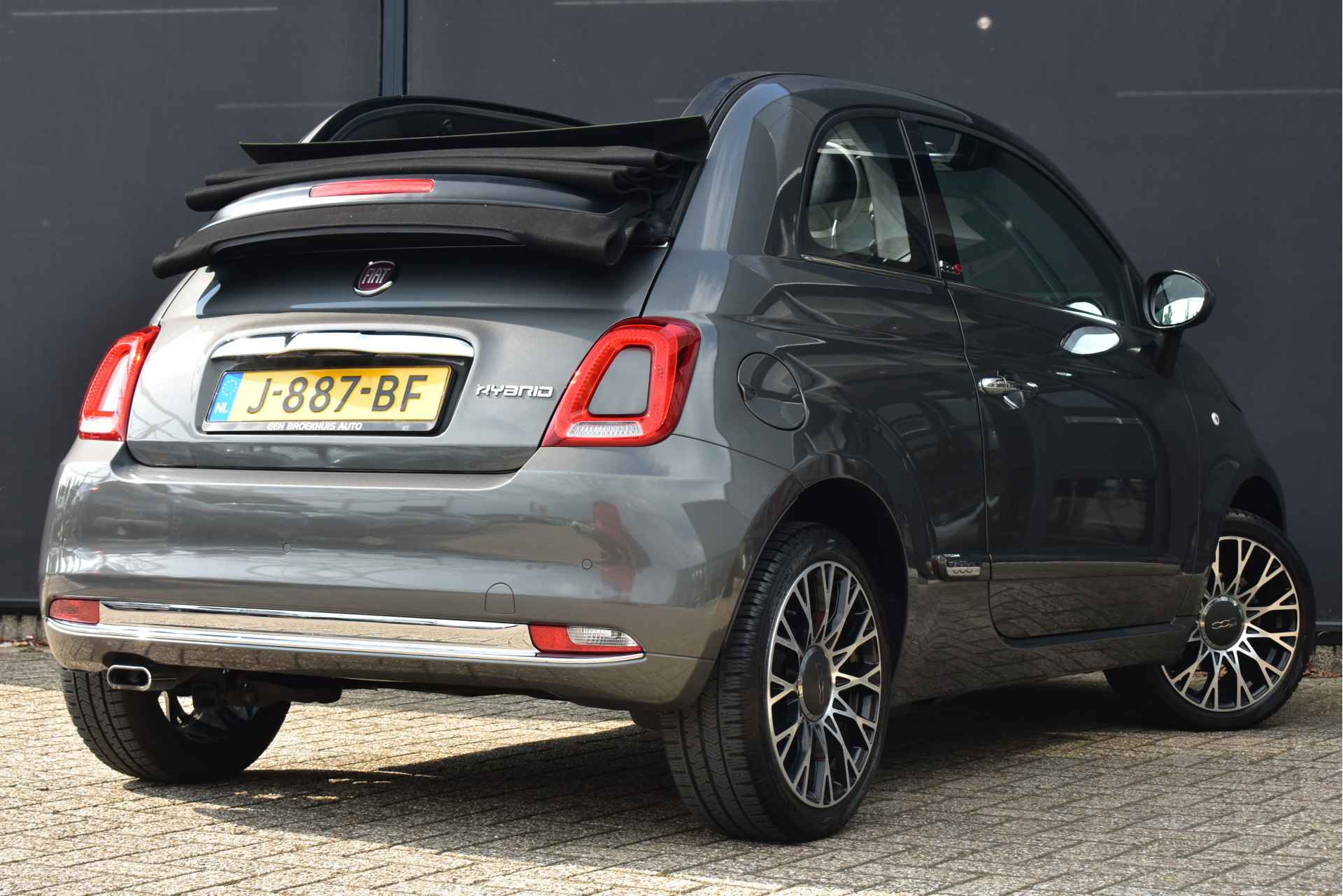 Fiat 500C 1.0 Hybrid Star | Navigatie | Parkeersensoren | Climate Control | 16"LMV | Airco | Half-Leder | Chrome | !! - 4/32