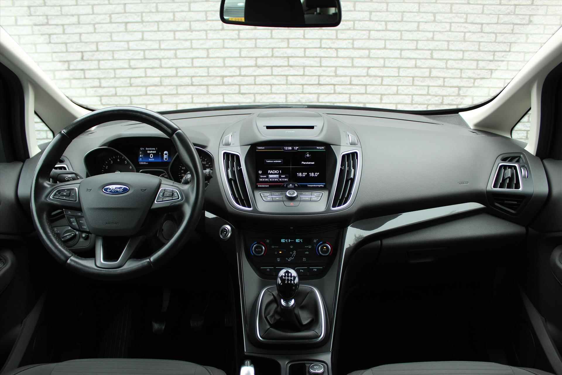 FORD C-Max 1.0 EcoBoost 125pk Titanium | Trekhaak | PDC | Cruise | NAVI | LED - 12/36