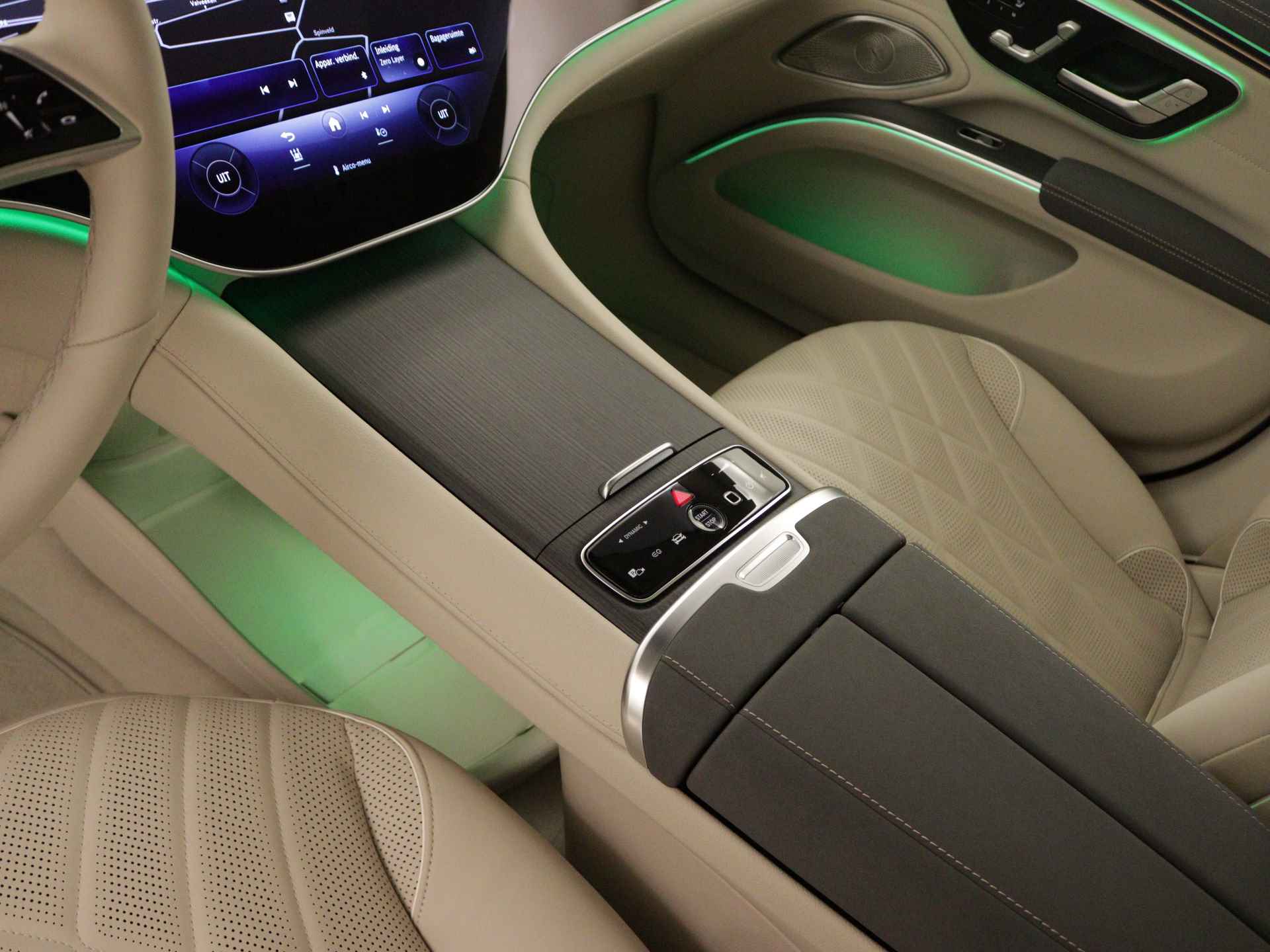 Mercedes-Benz EQS 450+ AMG Line 108kWh | Oled-voorpassagiersdisplay |  PRE-SAFE®-systeem | Stoelventilatie/-verwarming voorstoelen | Akoestiek comfortpakket | KEYLESS GO-comfortpakket | Rij-assistentiepakket Plus | - 27/37