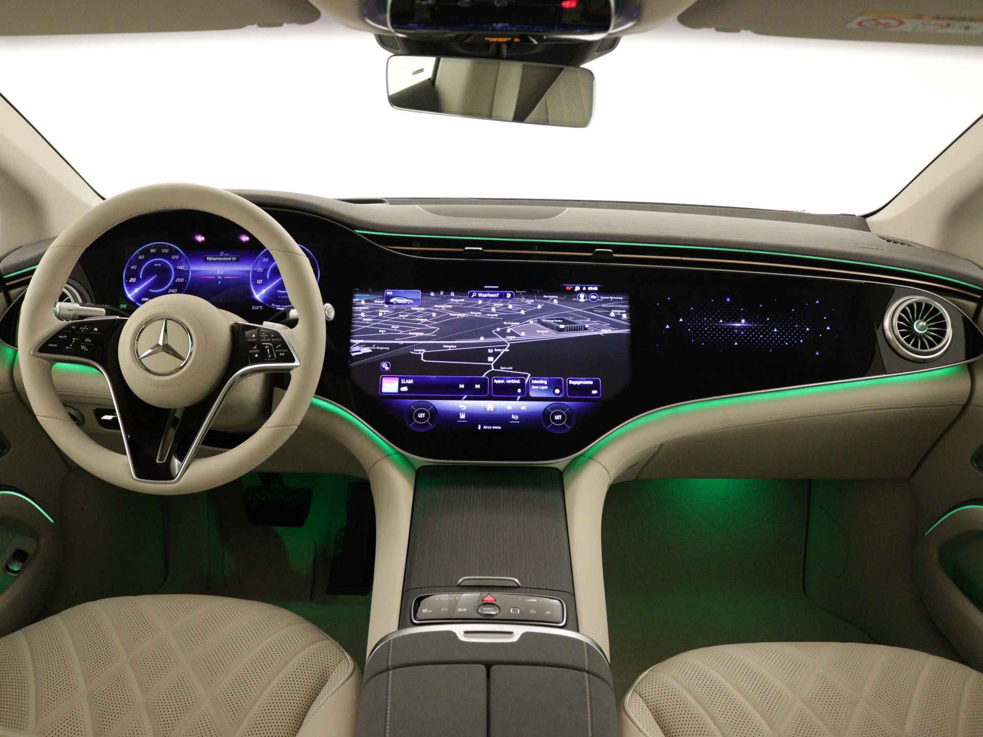Mercedes-Benz EQS 450+ AMG Line 108kWh | Oled-voorpassagiersdisplay |  PRE-SAFE®-systeem | Stoelventilatie/-verwarming voorstoelen | Akoestiek comfortpakket | KEYLESS GO-comfortpakket | Rij-assistentiepakket Plus | - 31/37