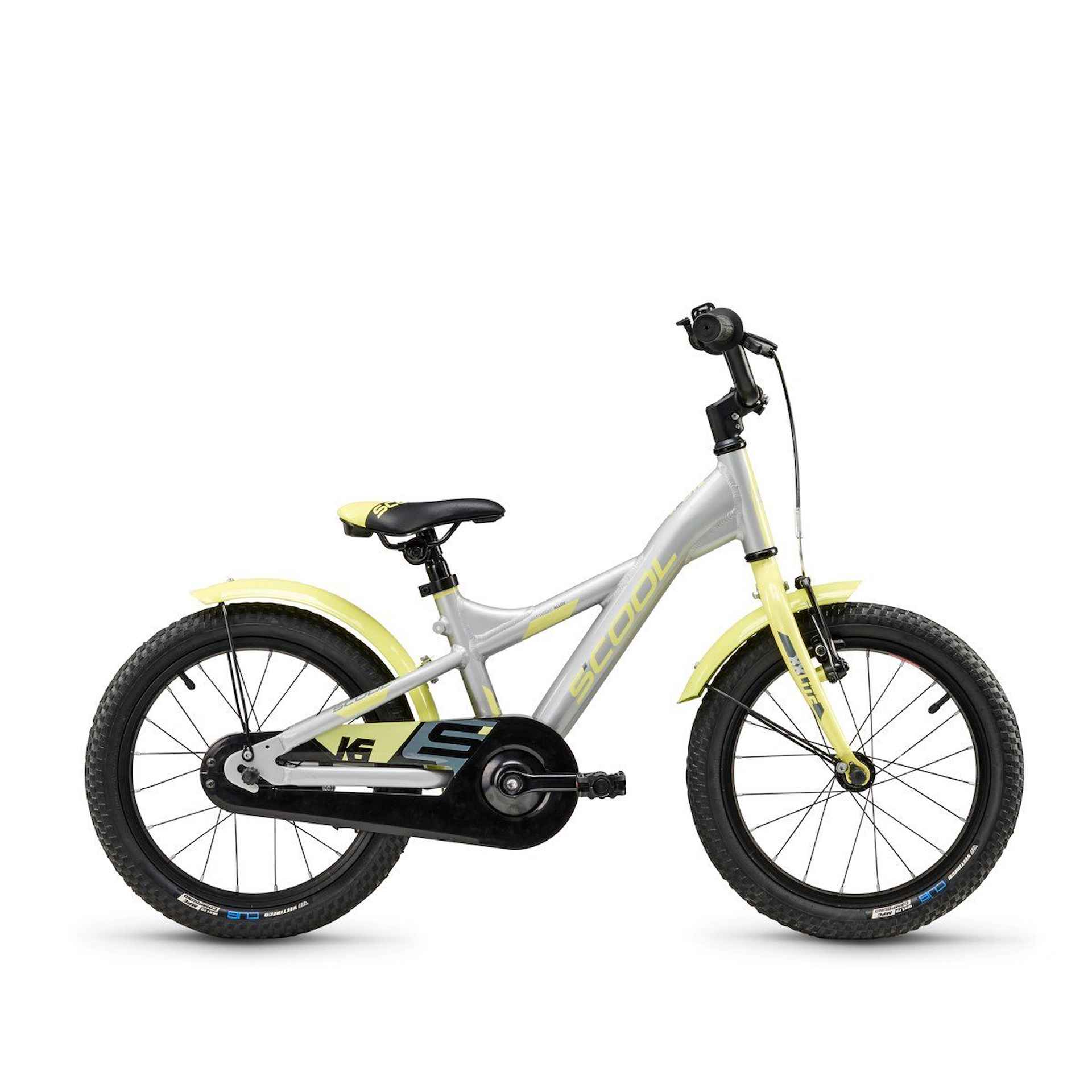 S'cool XXlite 16-1 1-speed terugtraprem Jongens Silver/Lime 2024 - 1/1