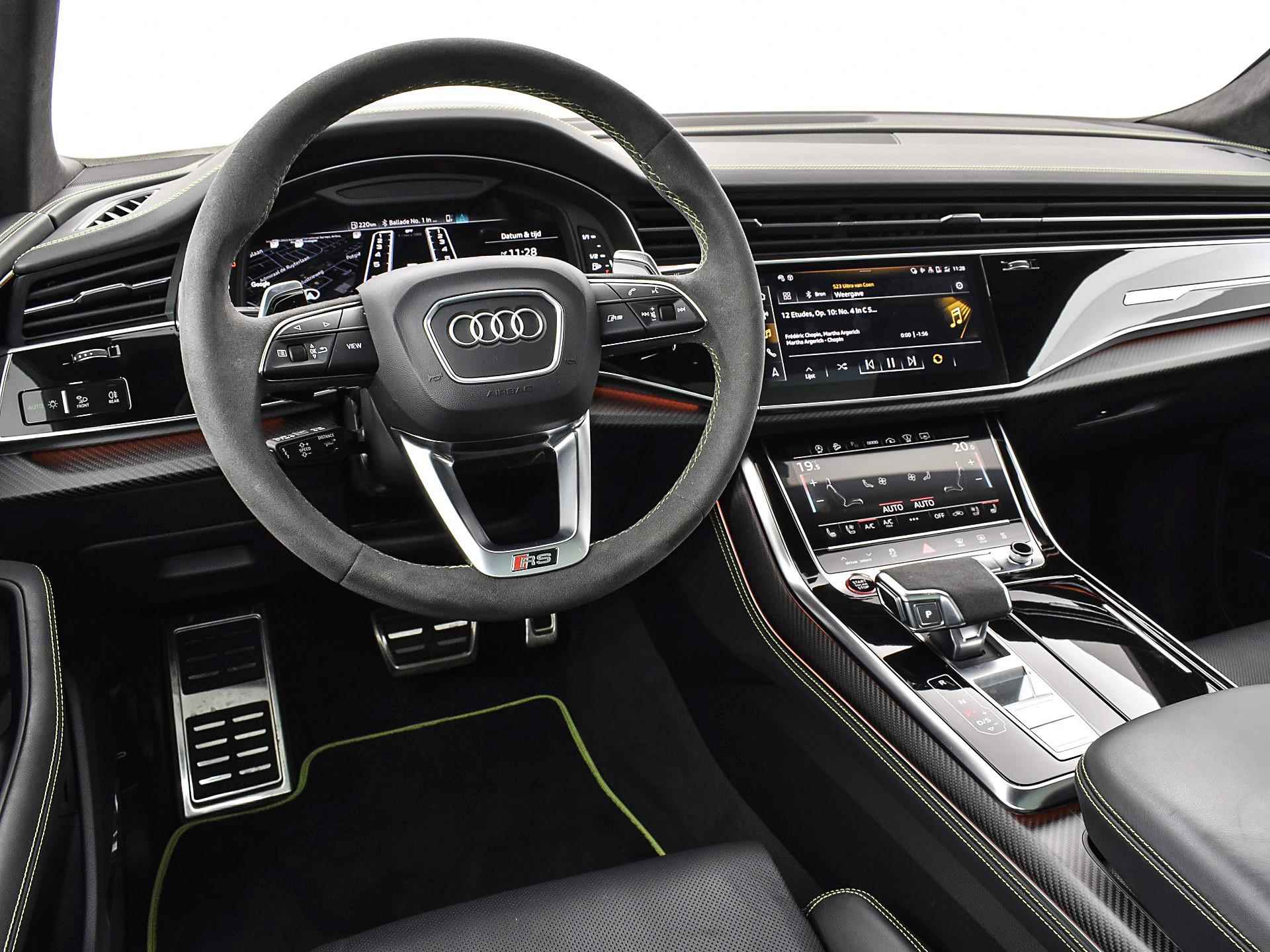 Audi RSQ8 4.0 Tfsi RSQ8-APR 700pk Tiptronic Quattro | B&O 3D | Luchtvering | Keramisch | 360 Camera | Sport Uitlaat | RS Dynamic Pakket | Panoramadak | Audi Exclusive Interieur | 23'' Inch | Garantie t/m 08-08-2024 of 100.000km - 26/60