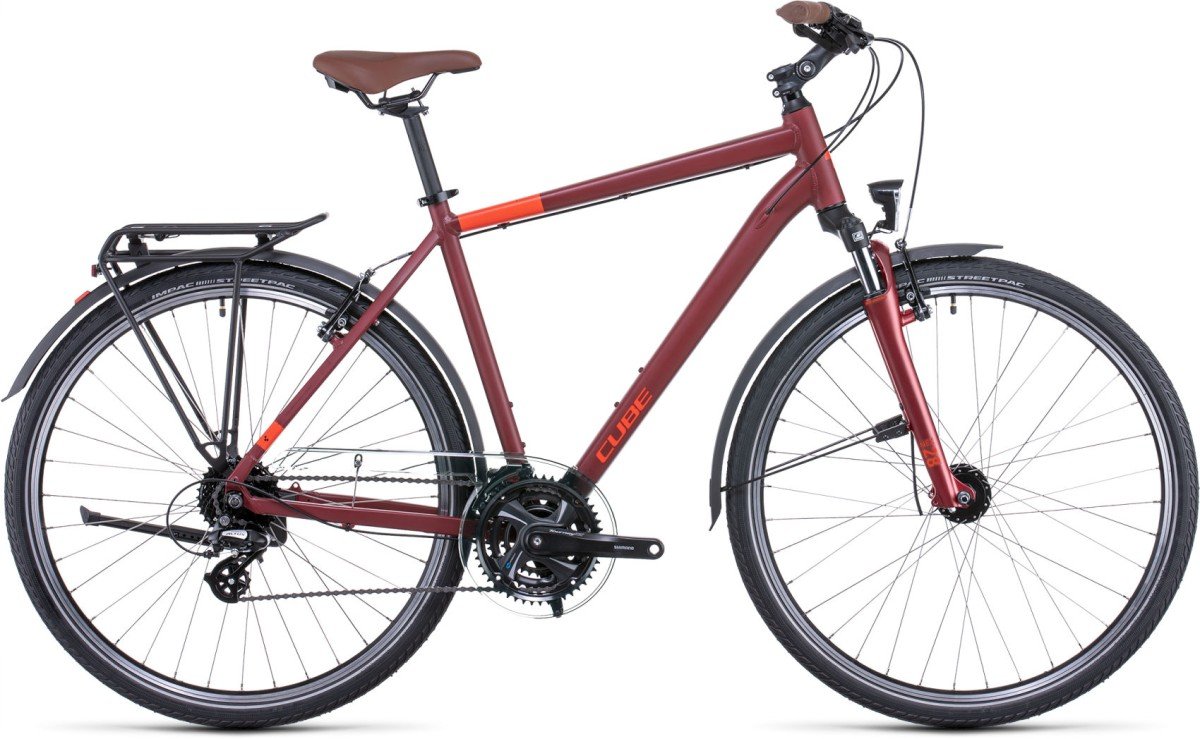 CUBE TOURING DARKRED/RED Heren Darkred/red XS 46cm XS 2022