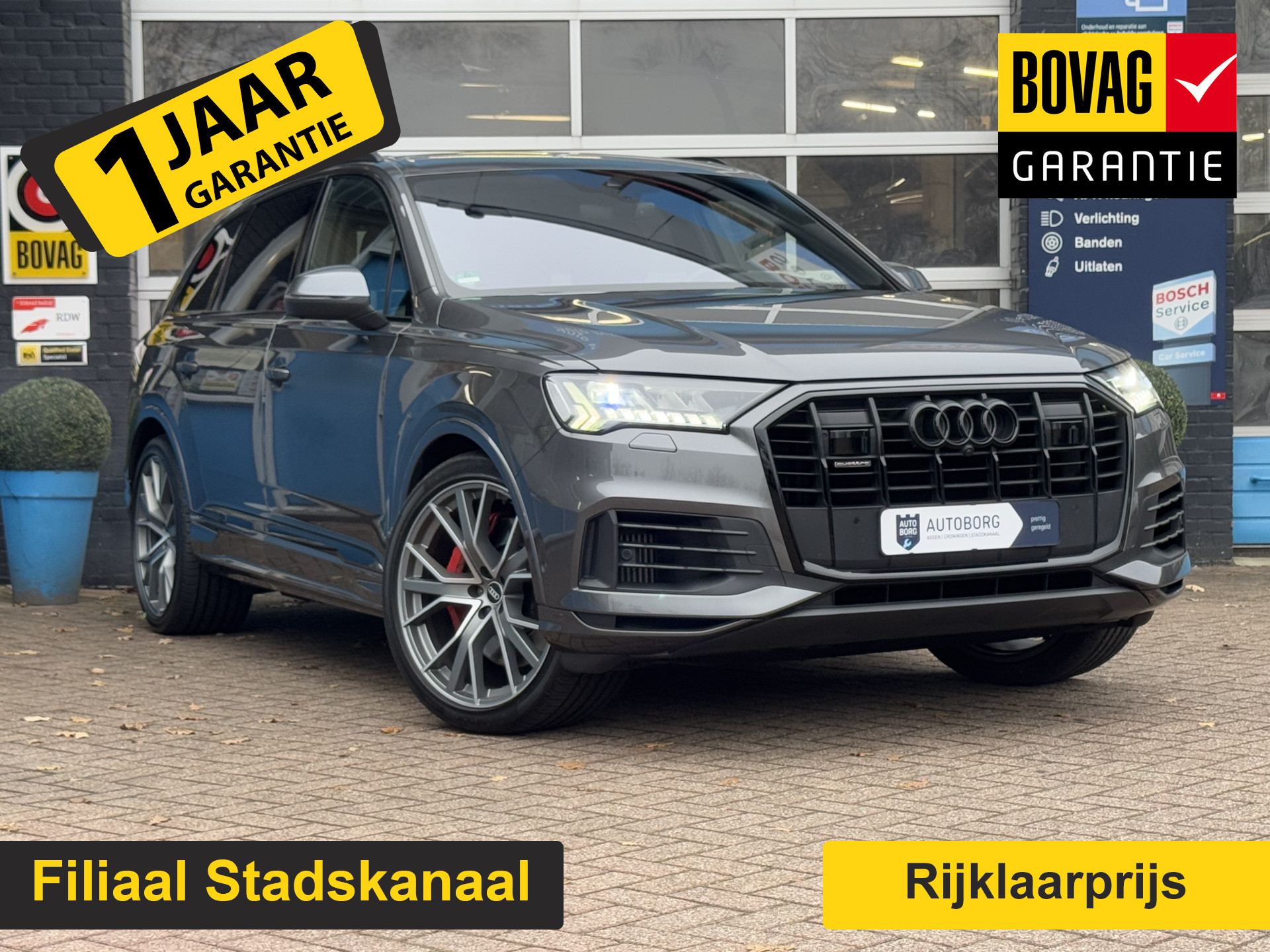 Audi Q7 55 TFSI e quattro Pro Line S | 21 INCH Velgen | Panoramadak | Elektrische Trekhaak | Rijklaar + 12 Maand BOVAG Garantie