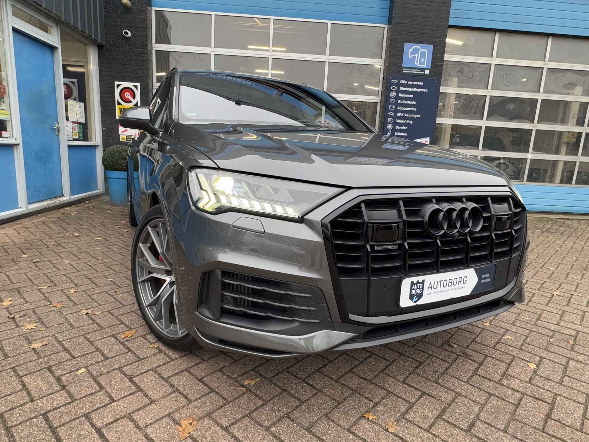 Audi Q7 55 TFSI e quattro Pro Line S | 21 INCH Velgen | Panoramadak | Elektrische Trekhaak | Rijklaar + 12 Maand BOVAG Garantie - 87/92