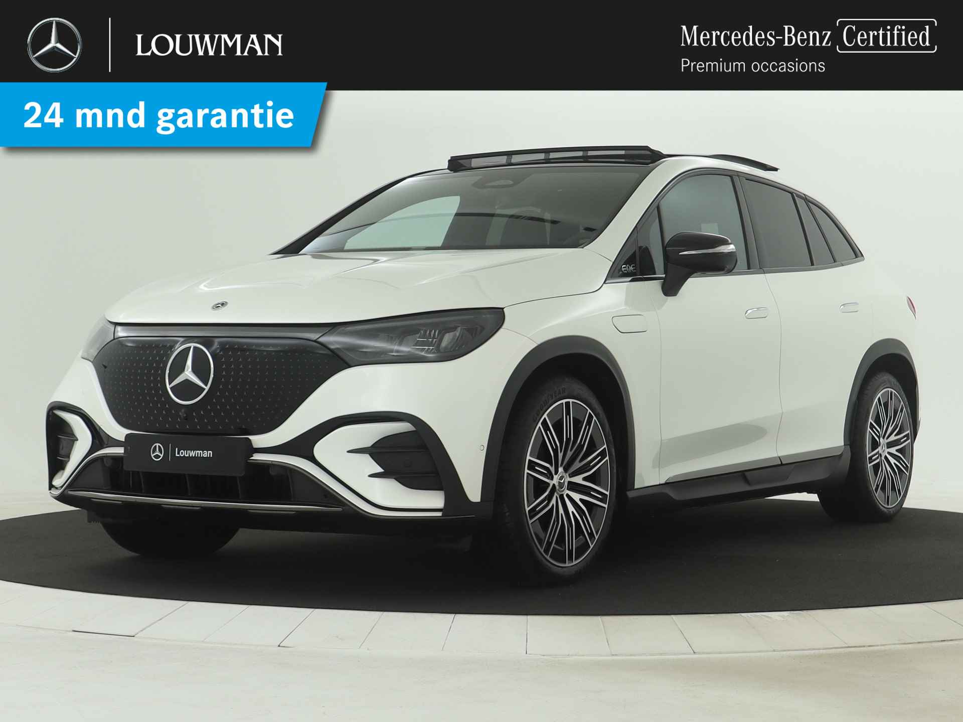 Mercedes-Benz EQE SUV 350 4Matic AMG Line 91 kWh | Dashcam | Trekhaak | Nightpakket | Panoramaschuifdak | Sierdelen 3D-reliëflook antraciet | KEYLESS GO-comfortpakket | Parkeerpakket met 360°-camera | Dodehoekassistent | - 1/40