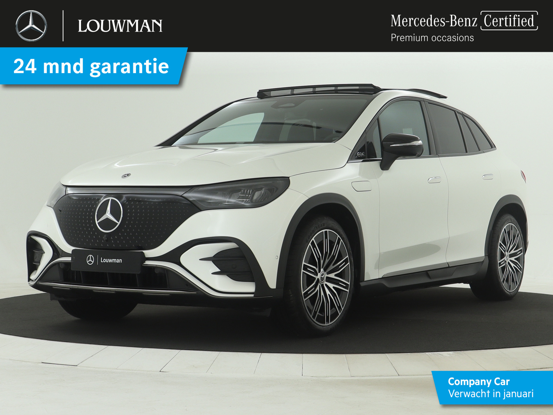 Mercedes-Benz EQE SUV 350 4Matic AMG Line 91 kWh | Dashcam | Trekhaak | Nightpakket | Panoramaschuifdak | Sierdelen 3D-reliëflook antraciet | KEYLESS GO-comfortpakket | Parkeerpakket met 360°-camera | Dodehoekassistent |