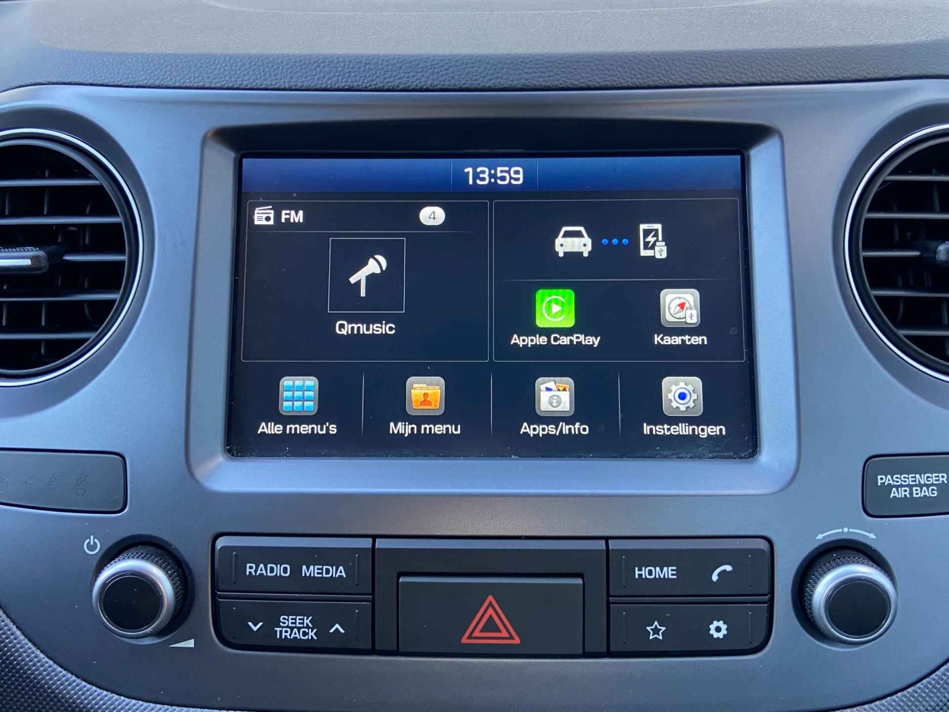 Hyundai I10 5-deurs 1.0i Comfort automaat - Apple Carplay - parkeersensoren - 8/31