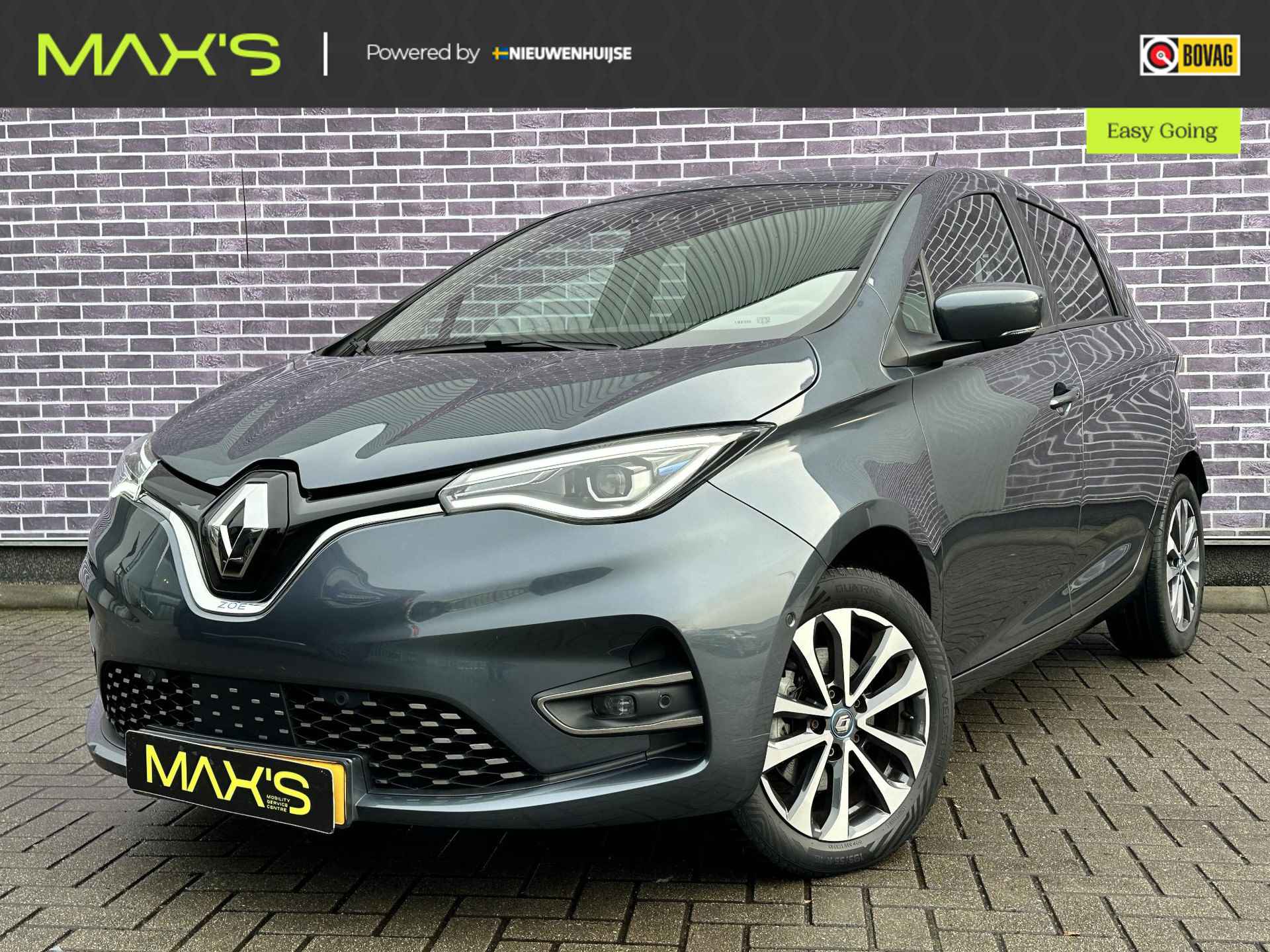 Renault ZOE R135 Intens 52 kWh | Inclusief accu | Cruise control | Navigatie | Climate control | LED koplampen | Bluetooth | Snelladen | Apple Carplay / Android Auto | Warmtepomp |