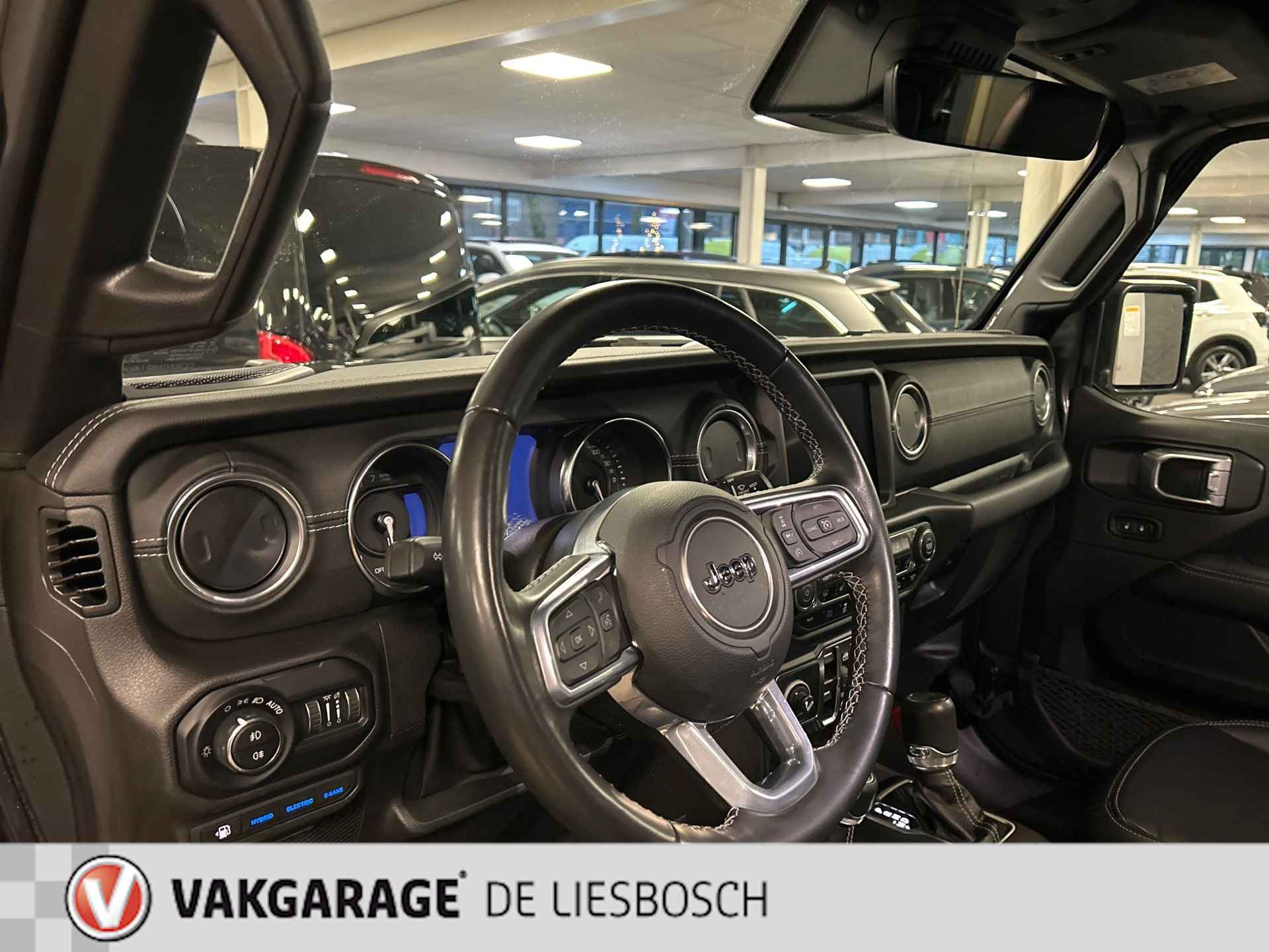 Jeep Wrangler Unlimited 4xe 380 Sahara,cabrio dak,leer,navi,camera,PHEV,alpine audio - 9/22