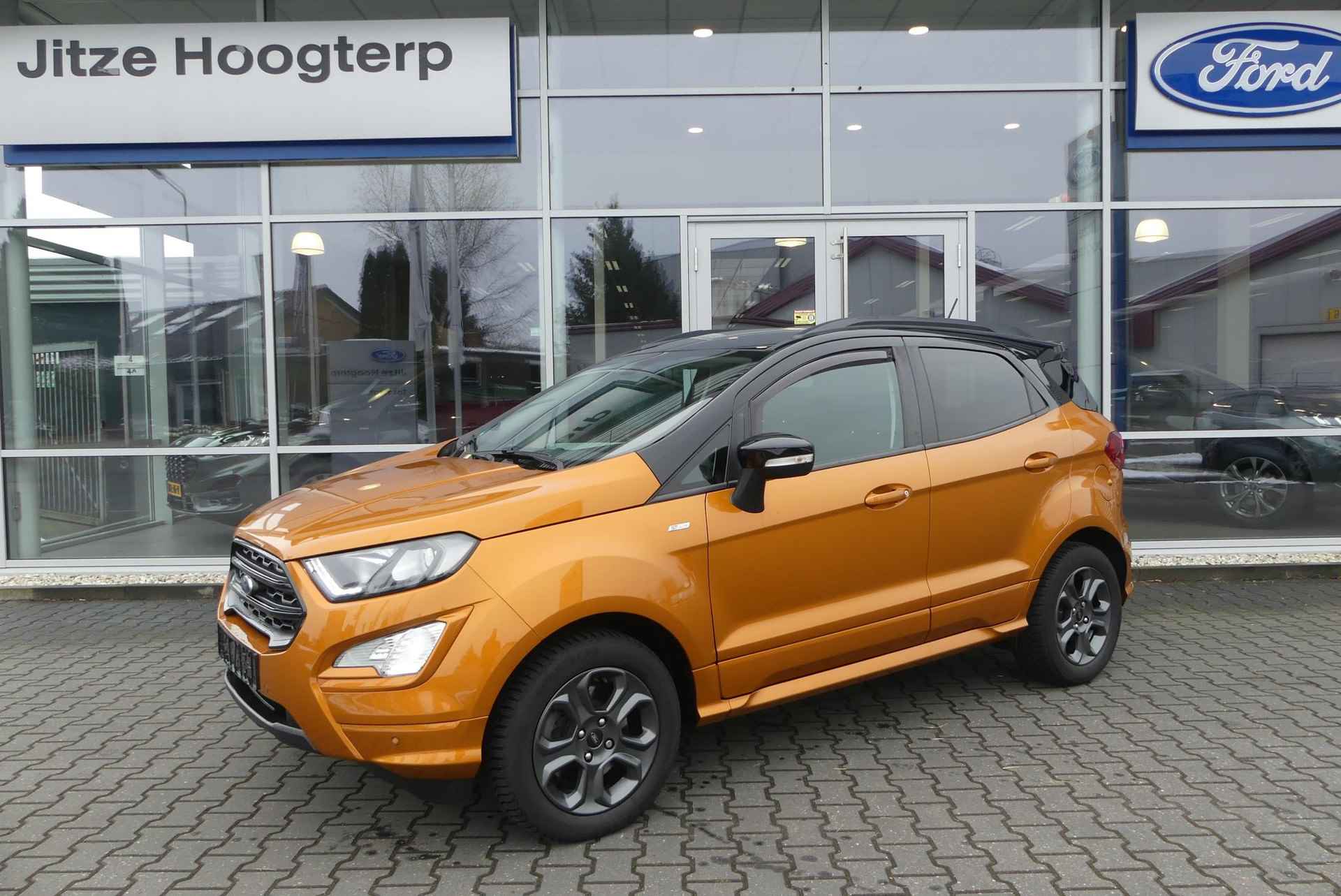 Ford EcoSport 1.0 EcoBoost ST-Line Black AUTOMAAT.NAVI.TREKHAAK.SCHUIFDAK.WINTERPAKKET.