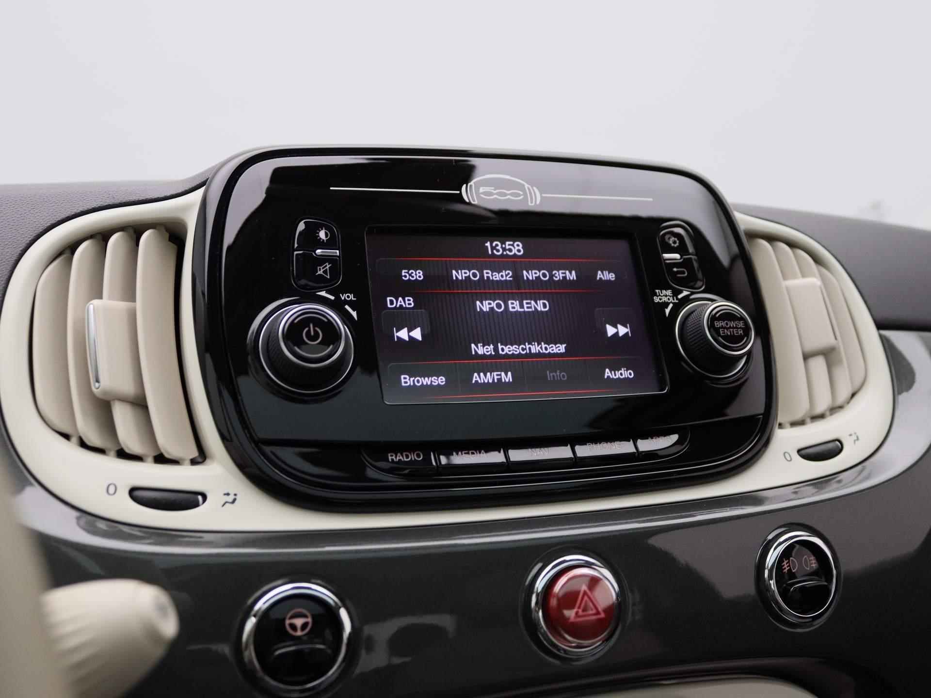Fiat 500 1.2 Lounge | Navigatie | Airco | Panorama dak | Cruise control | Parkeer sensoren | Lichtmetalen velgen - 24/32