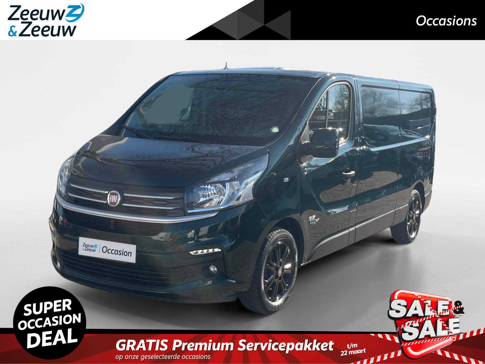 Fiat Talento 1.6 MJ EcoJet L2H1 SX Navi airco camera parkeersensoren trekhaak cruise controle  zwarte velgen zeer mooie auto