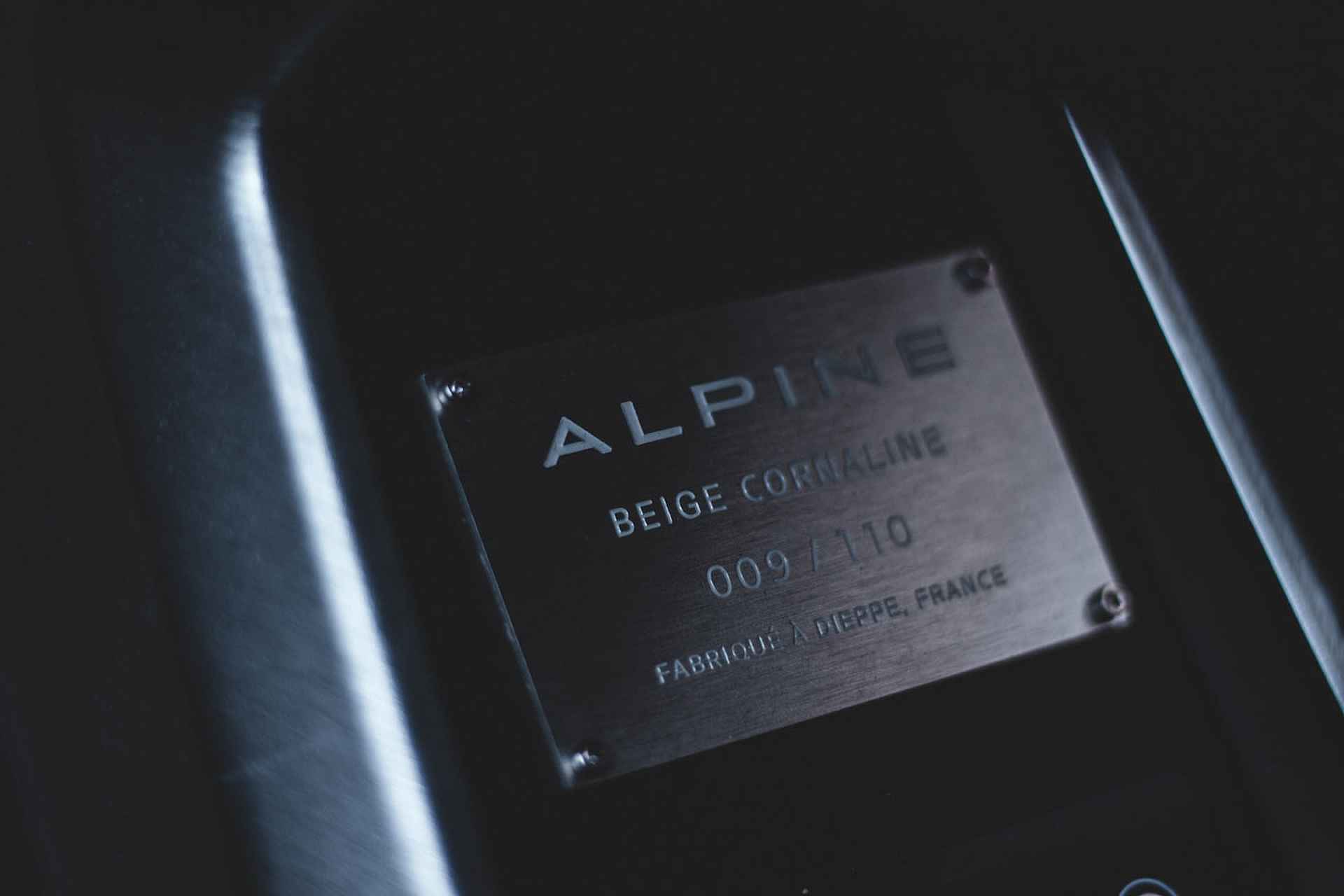 ALPINE A110 1.8 Turbo GT 2022 - Atelier / Historic color. Beige Cornaline - nr. 009/110 - ~ Munsterhuis ~ Alpine Centre Hengelo ~ - 20/59