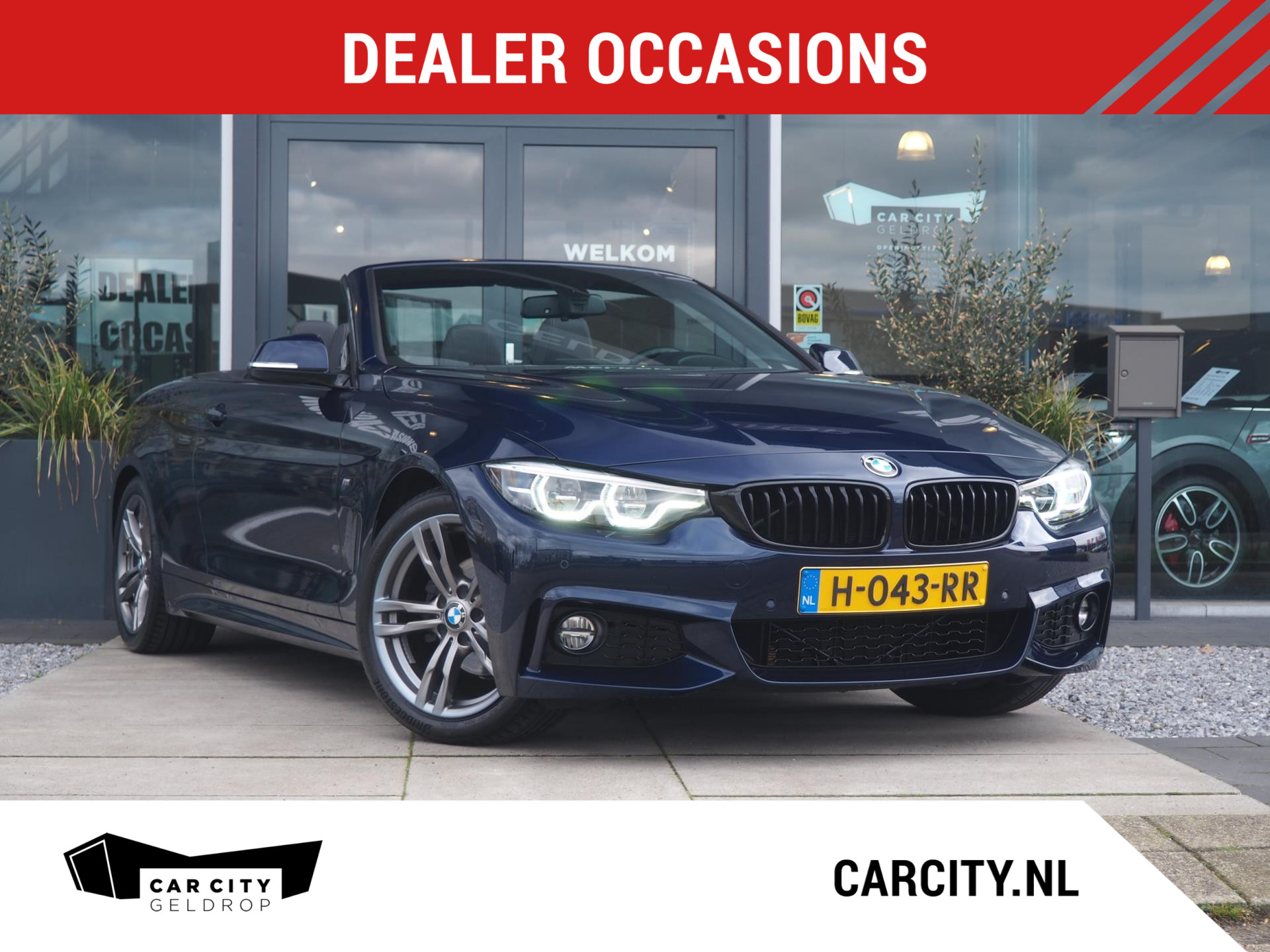 BMW 4-serie Cabrio 420i M-sport High Executive / H&K / Memory / Nekverwarming / LED bij viaBOVAG.nl