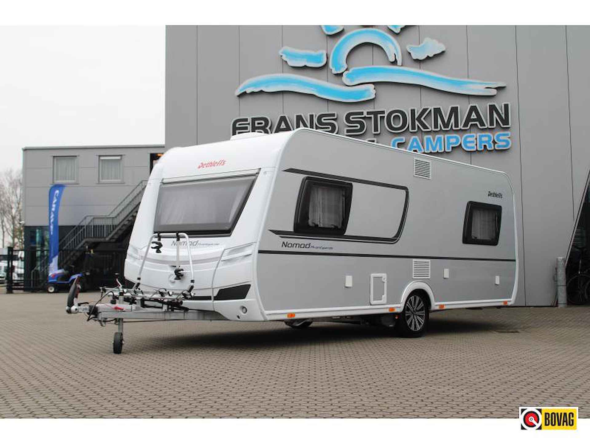 Dethleffs Nomad Avantgarde 510 LE Voortent Mover Fietsenrek