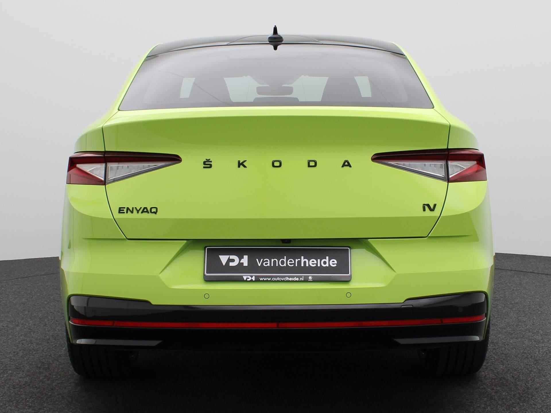 Skoda Enyaq Coupé iV 80 RS 300PK Warmtepomp, panoramadak, stoelverwarming, keyless, virtual pedal, achteruitrijcamera, elek. stoelen, 21'' lichtmetaal - 11/51