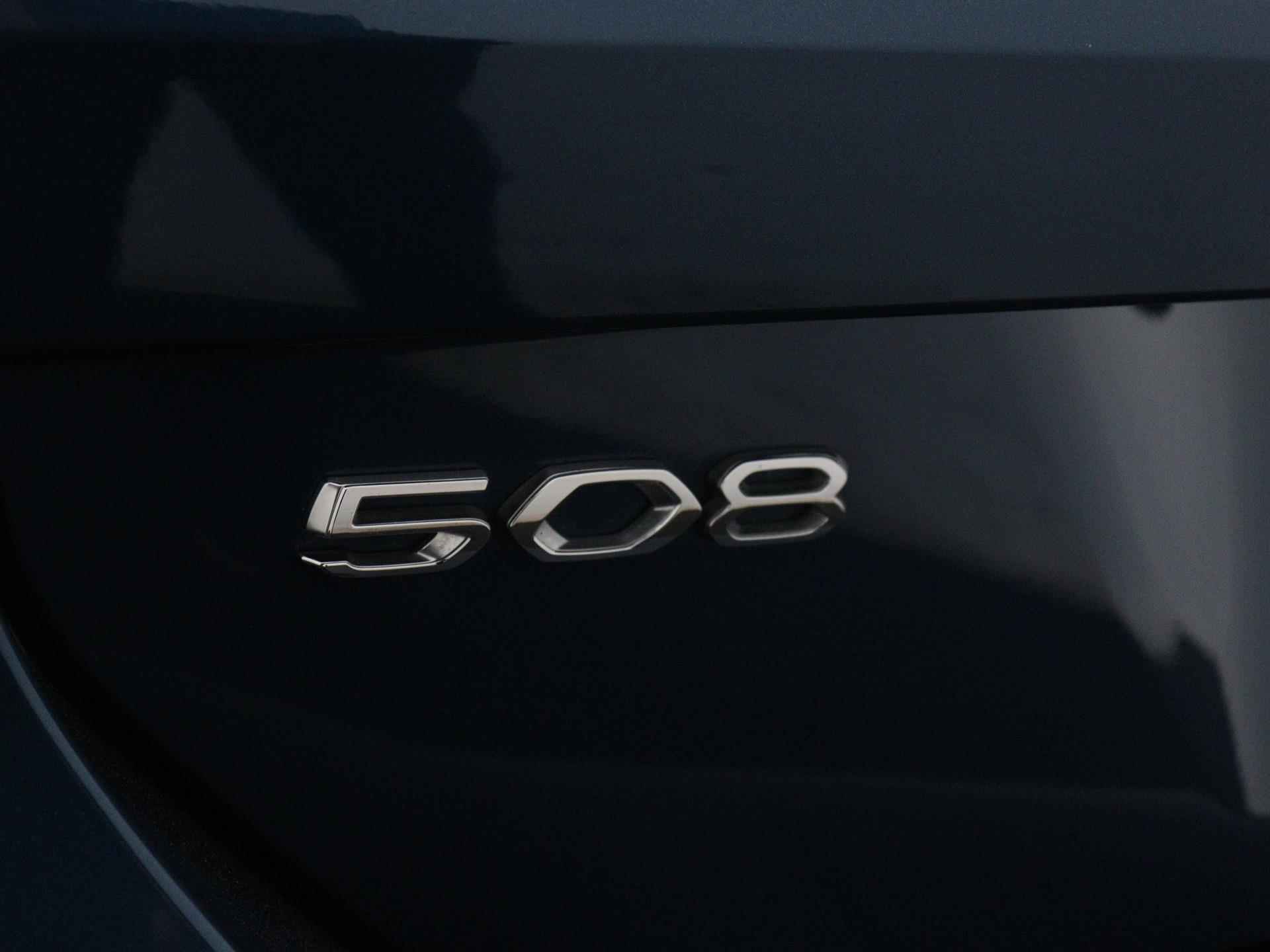 Peugeot 508 SW GT 130pk Automaat | Navigatie | Adaptieve Cruise Control | Dodehoek Detectie | Elektrisch Bedienbare Achterklep | Licht Metalen Velgen 18" - 14/36