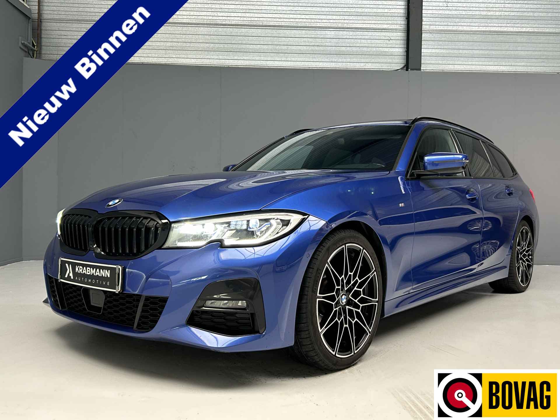 BMW 3 Serie Touring 318d M-Sport Portimao Blue|HUD|Pano|Leder|LED