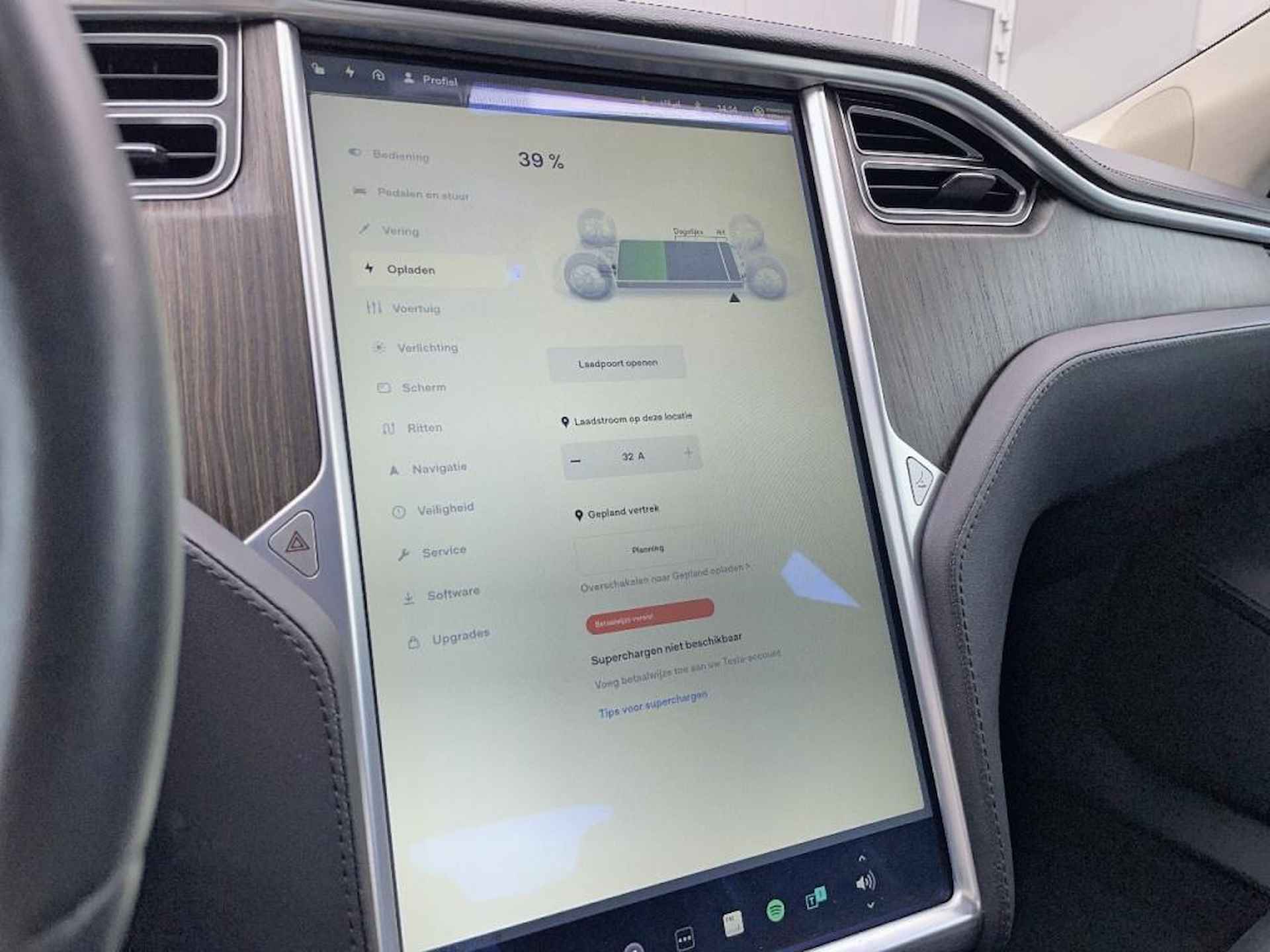 tesla motors MODEL S 85 PANODAK LEDER LMV AUTOPILOT LUCHTVERING - 25/36