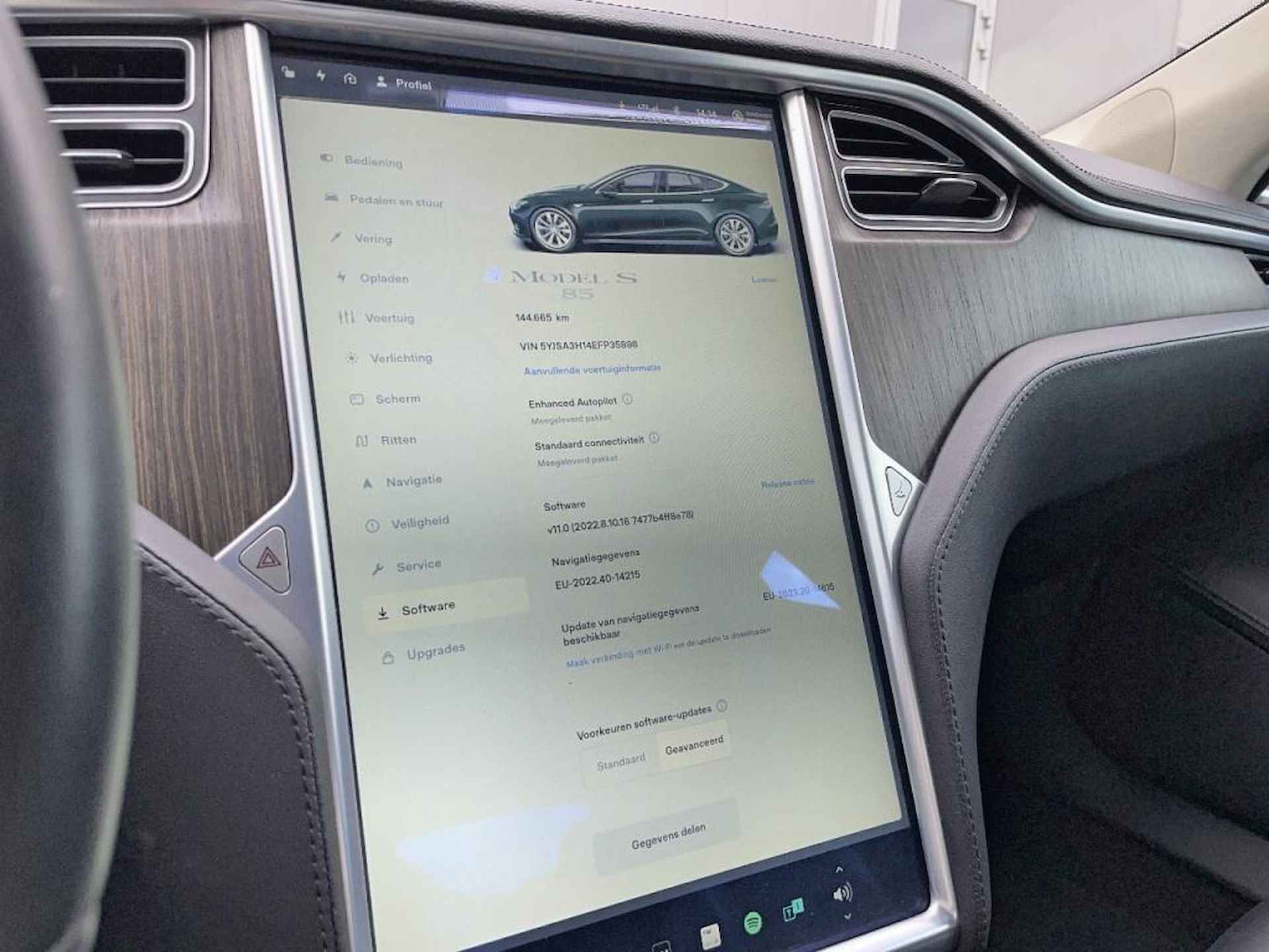 tesla motors MODEL S 85 PANODAK LEDER LMV AUTOPILOT LUCHTVERING - 29/36