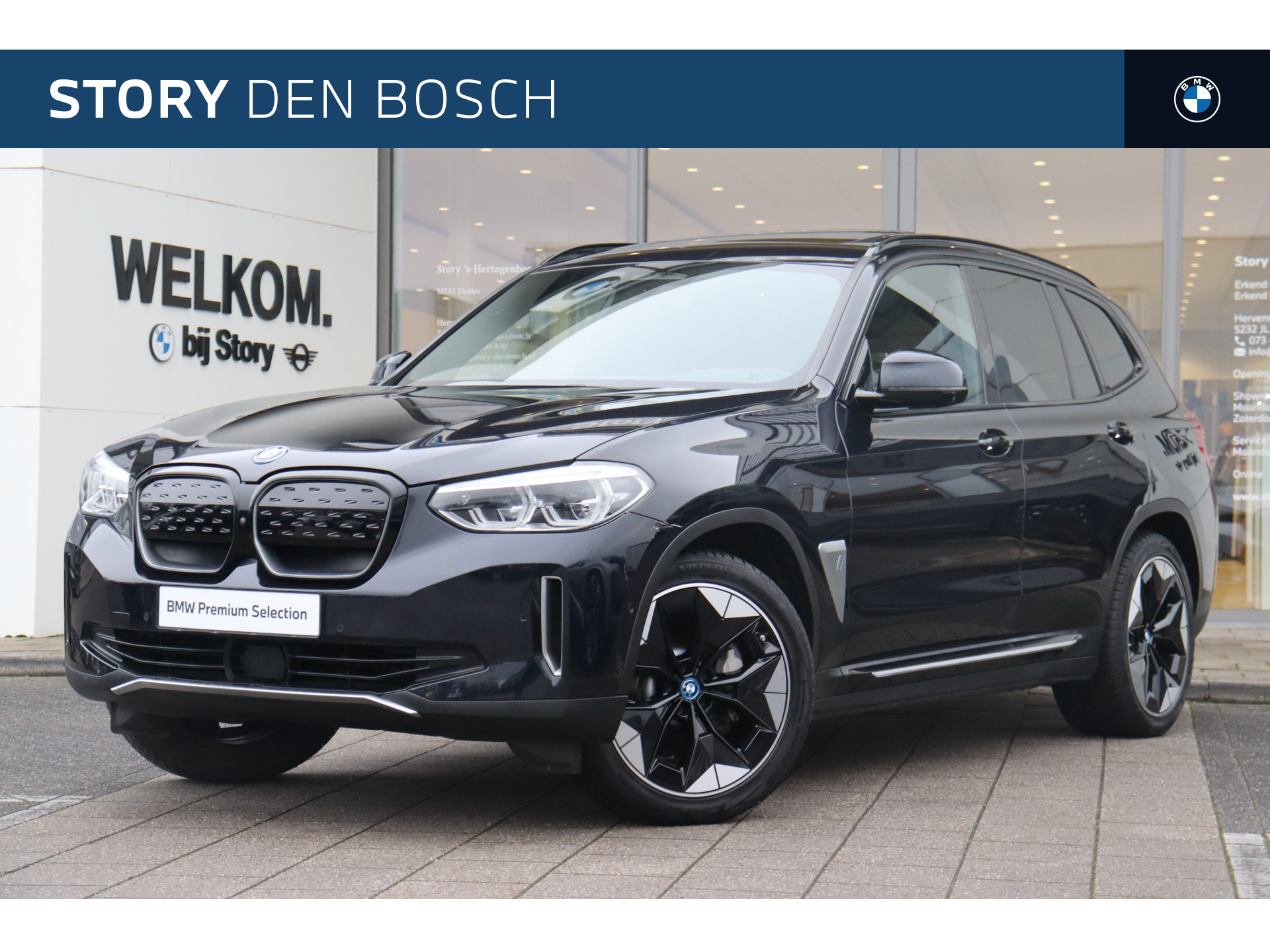 BMW iX3 High Executive / Trekhaak / Sportstoelen / Stoelverwarming / Adaptief onderstel / Parking Assistant Plus / Harman Kardon / Live Cockpit Professional