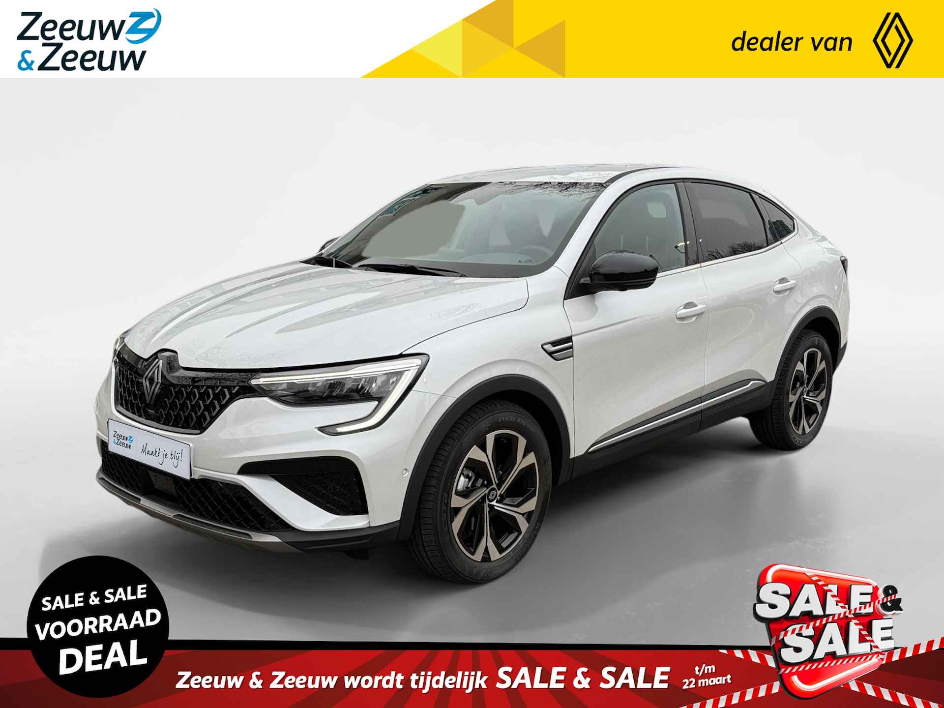 Renault Arkana 1.6 E-Tech hybrid 145 techno | UIT VOORRAAD LEVERBAAR OP = OP NU MET €3.000,- SALE & SALE KORTING!!!