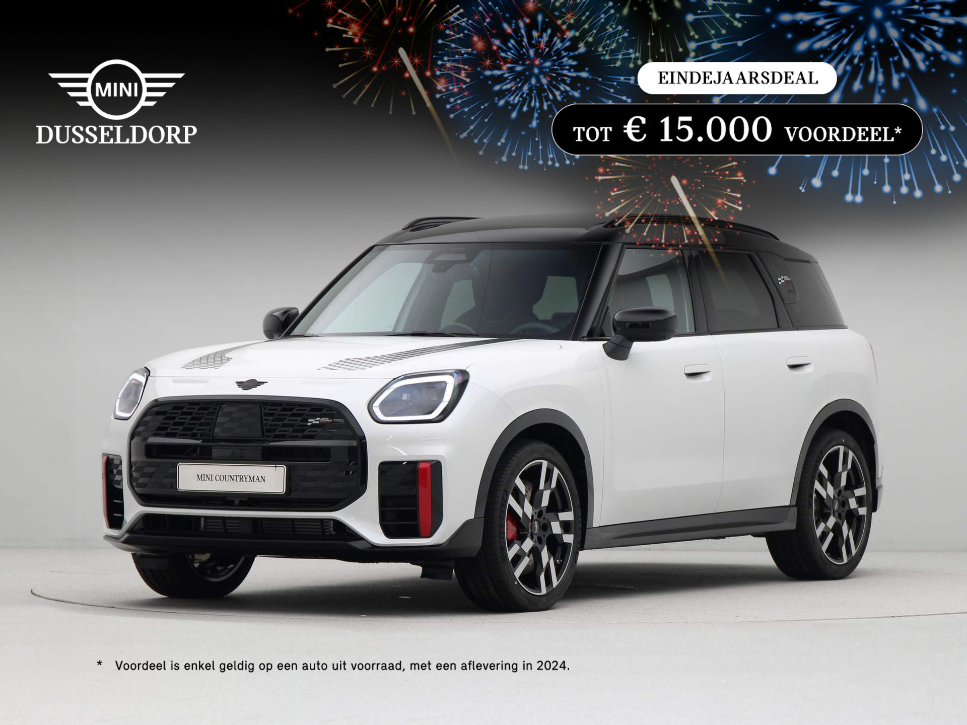 MINI Countryman John Cooper Works ALL4 Pakket XL OPERATIONAL LEASE EUR 1377,- excl. BTW (60 mnd/10.000 km)