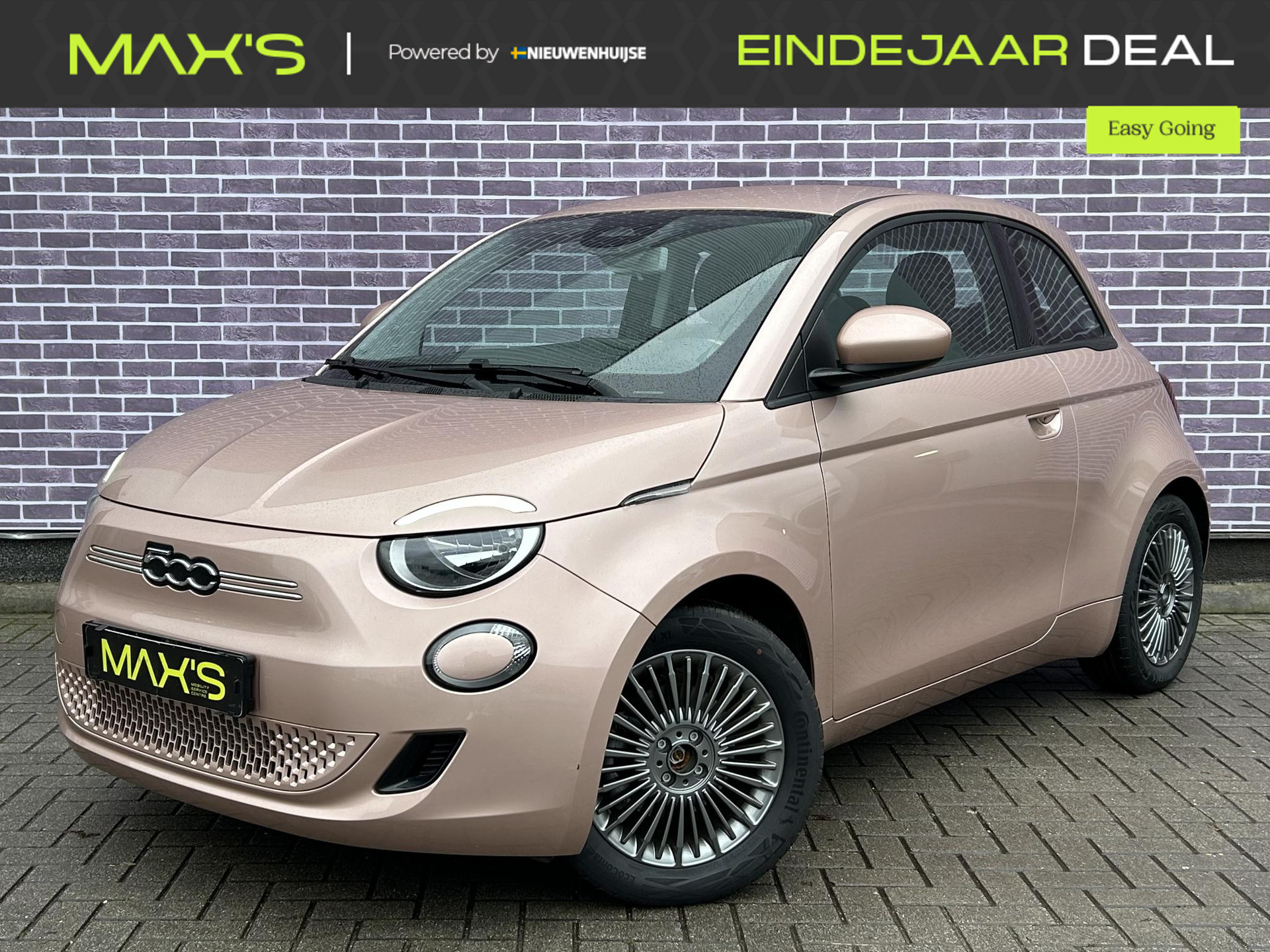 Fiat 500 3+1 Icon 42 kWh Cruise control | Stoelverwarming | Navigatie | DAB | Camera | Laneassist | PDC | Spraakbediening | Keyless |