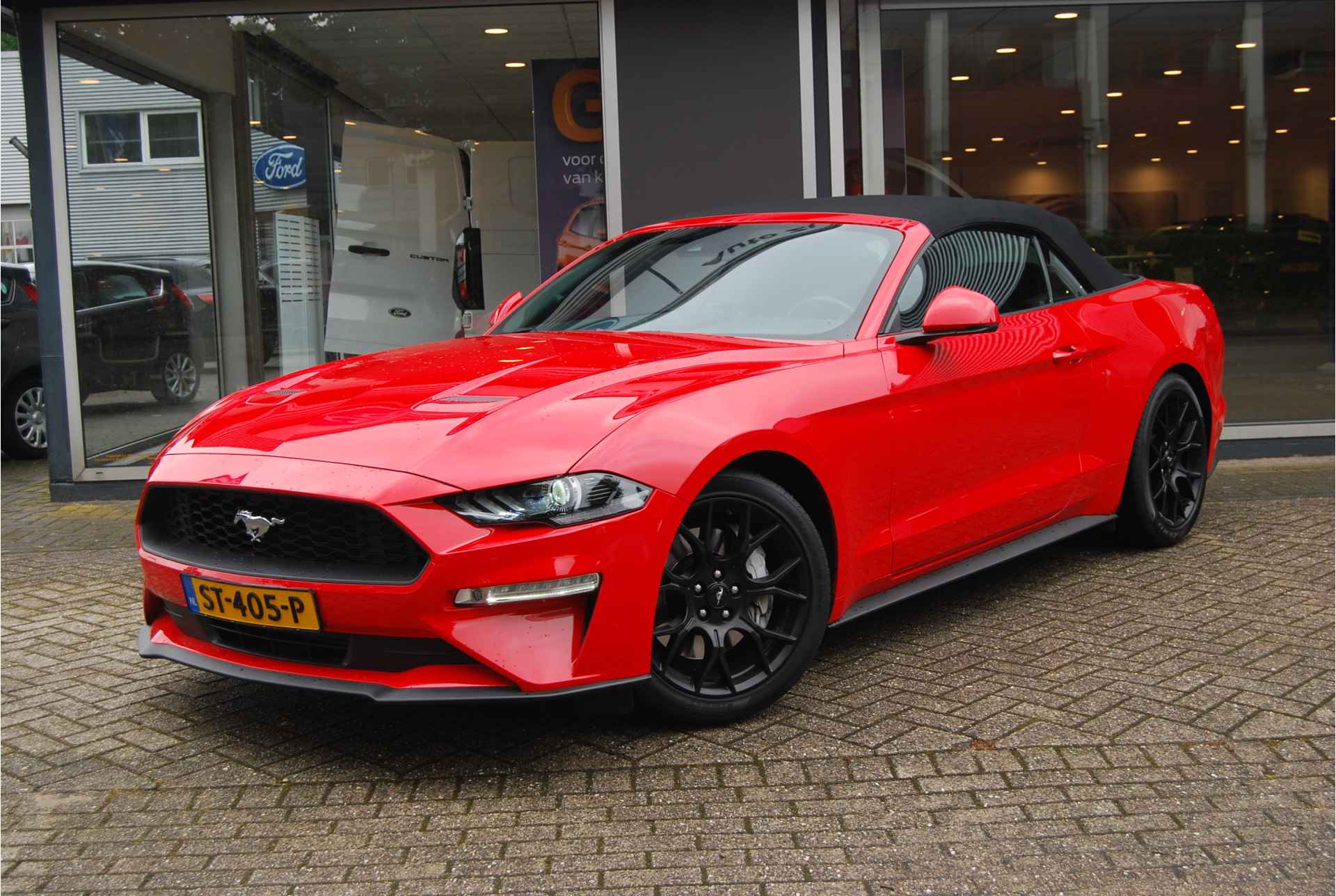 Ford Mustang Convertible 2.3 EcoBoost 290pk | NL-AUTO | ADAPTIEVE CRUISE | FULL LEDER | STOELVERKOELING | LEDER - 2/77