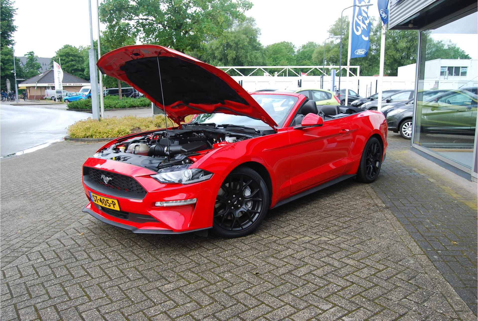 Ford Mustang Convertible 2.3 EcoBoost 290pk | NL-AUTO | ADAPTIEVE CRUISE | FULL LEDER | STOELVERKOELING | LEDER - 63/77